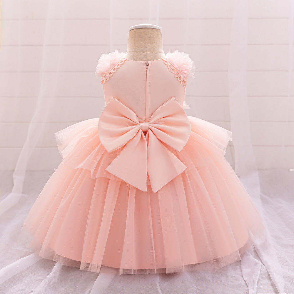 Light Pink Toddler Flower Girl Dress – Cute A-Line Party & Birthday Outfit