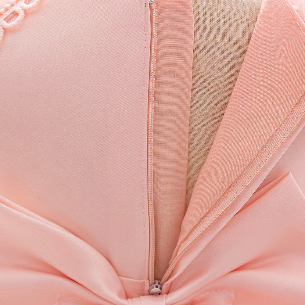 Light Pink Toddler Flower Girl Dress – Cute A-Line Party & Birthday Outfit