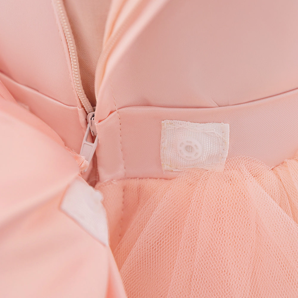 Light Pink Toddler Flower Girl Dress – Cute A-Line Party & Birthday Outfit