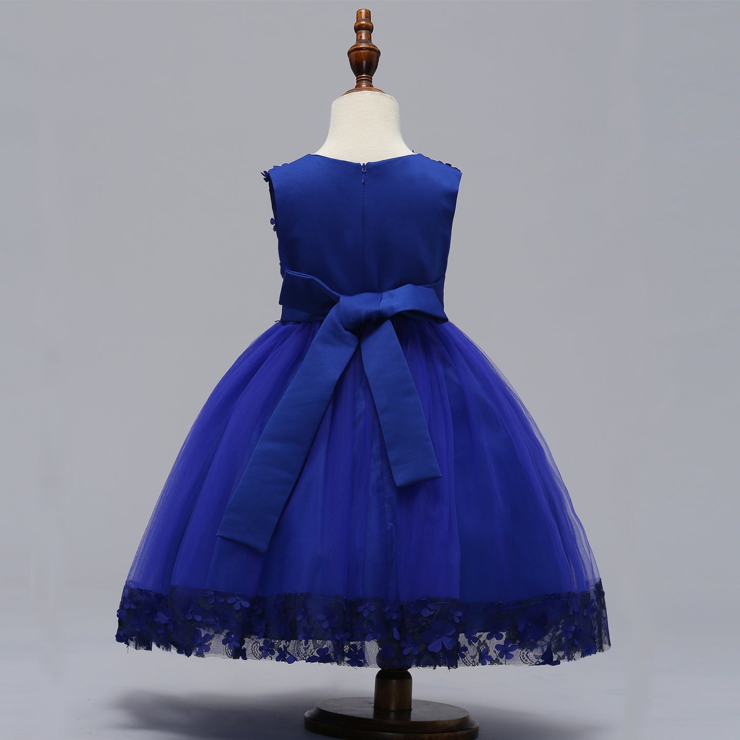 A-Line Mesh Flower Girl Dress – Cute Knee-Length Party Outfit for Kids