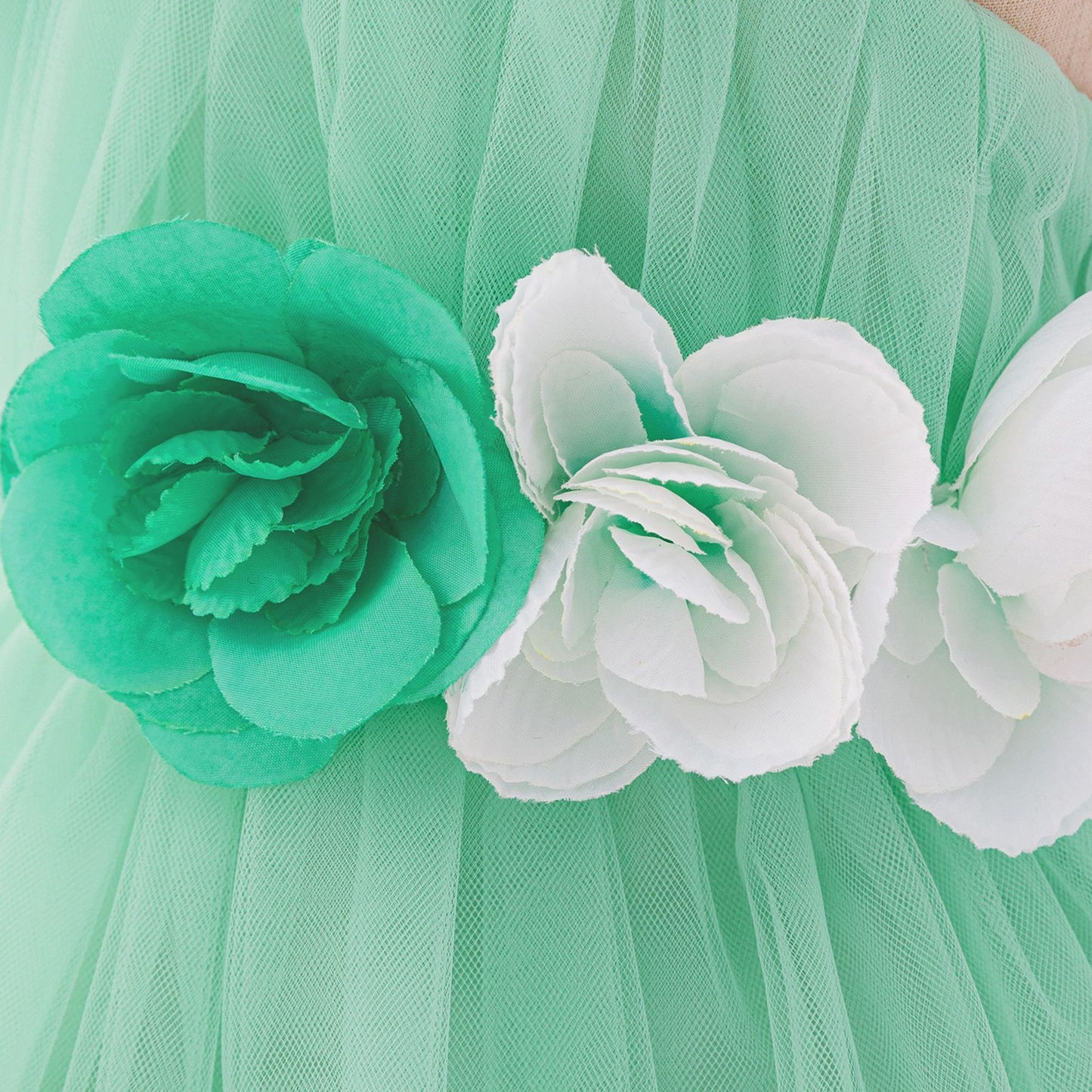 Adorable Off Shoulder Tulle Flower Girl Dress | Baby & Toddler Party Outfit