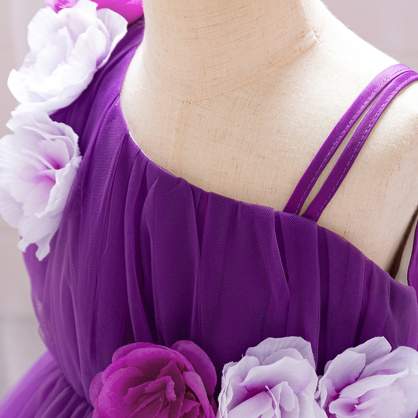 Adorable Off Shoulder Tulle Flower Girl Dress | Baby & Toddler Party Outfit