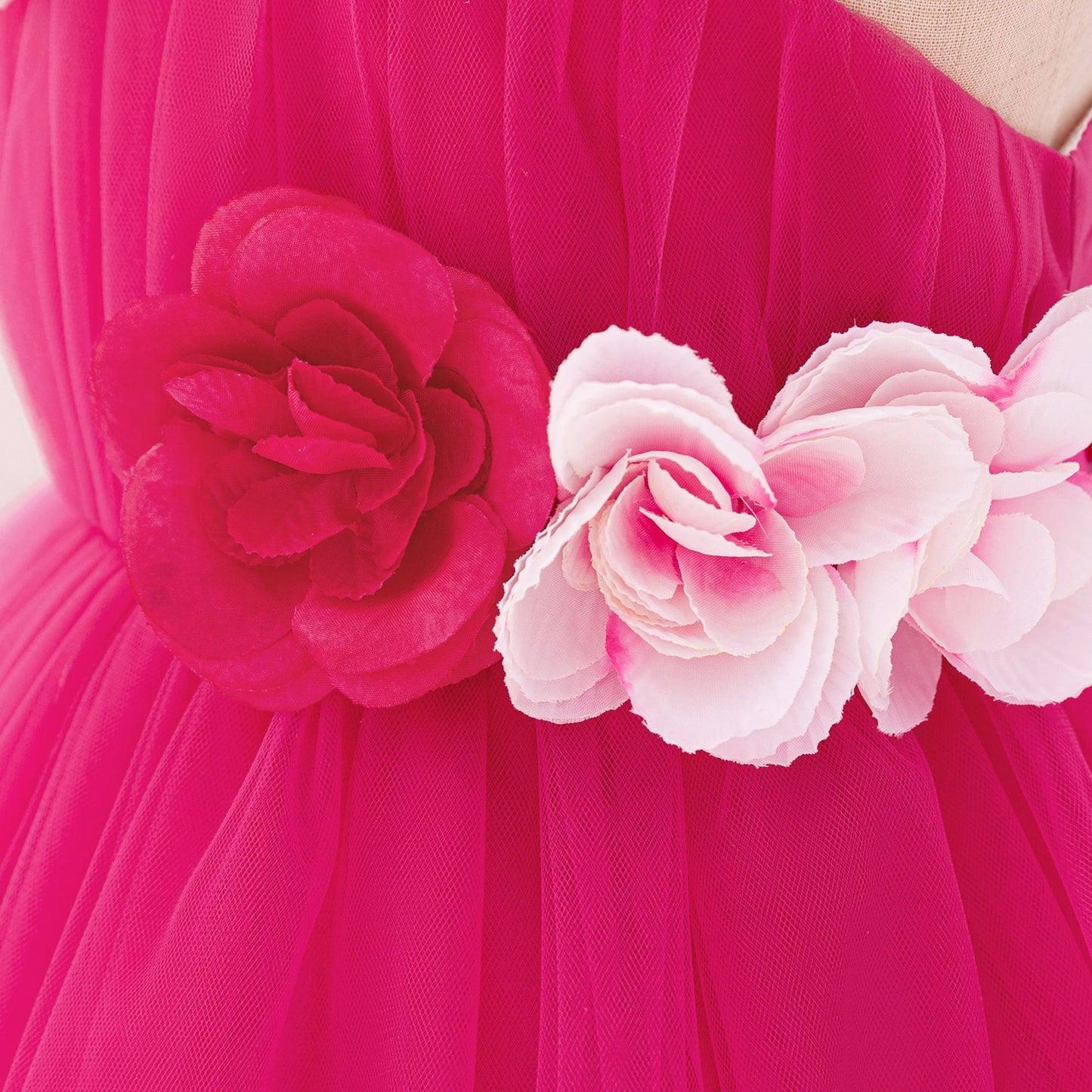 Adorable Off Shoulder Tulle Flower Girl Dress | Baby & Toddler Party Outfit