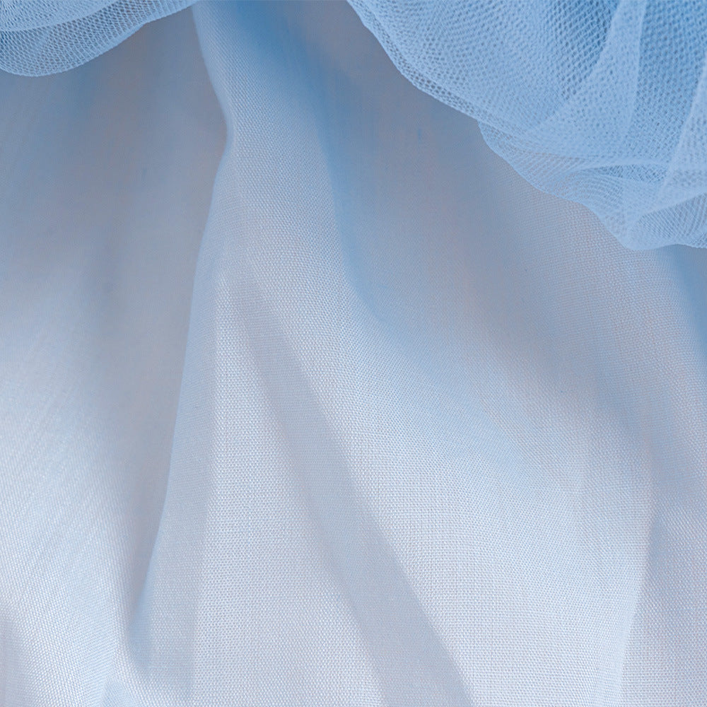Off-Shoulder Puffy Ball Gown Dress for Girls | Tea Length Princess Party Dress