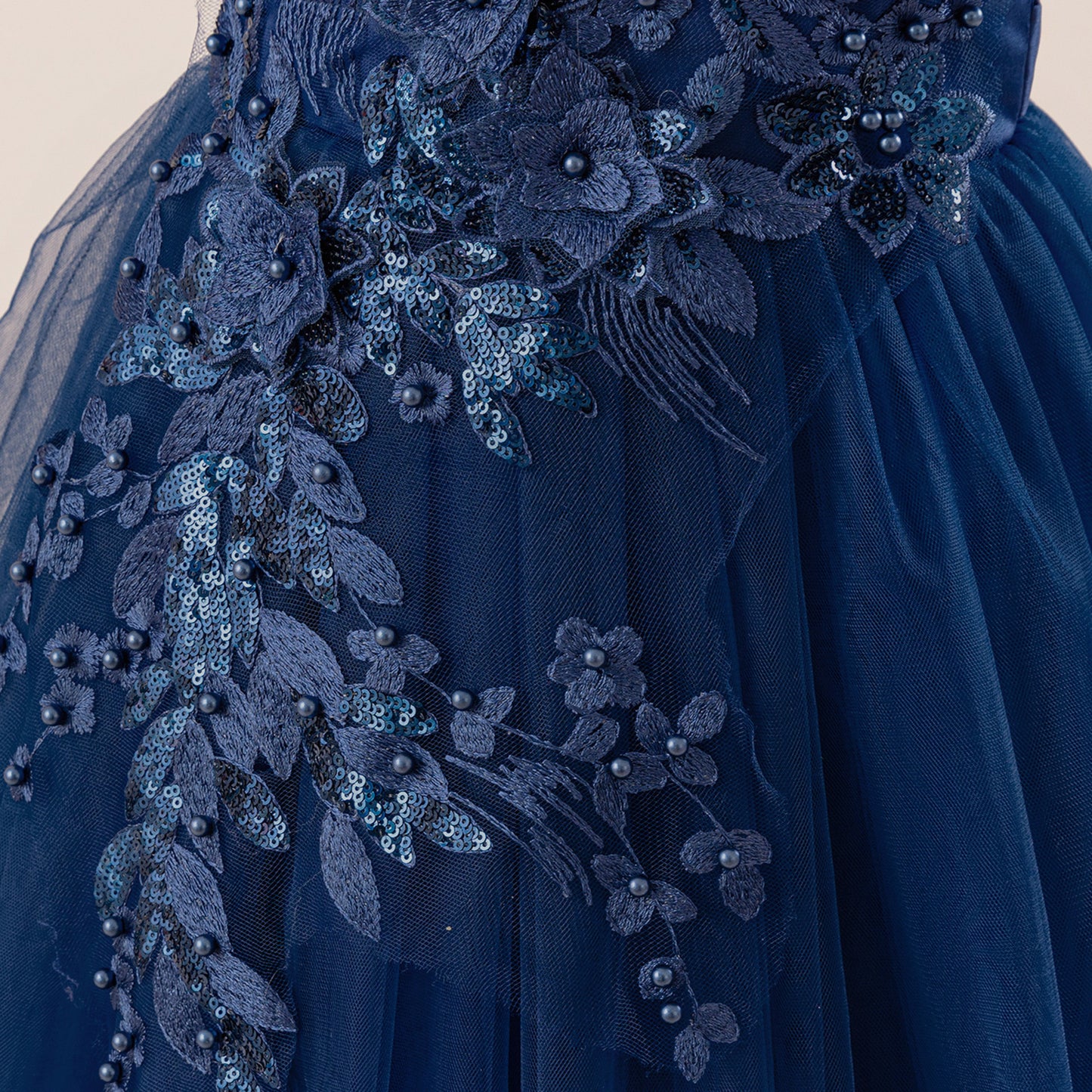 Off Shoulder A-line Tulle Princess Dress for Girls | Maxi Flower Girl Gown
