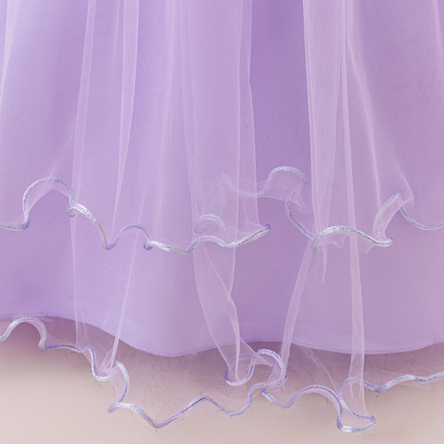 Off Shoulder A-line Tulle Princess Dress for Girls | Maxi Flower Girl Gown