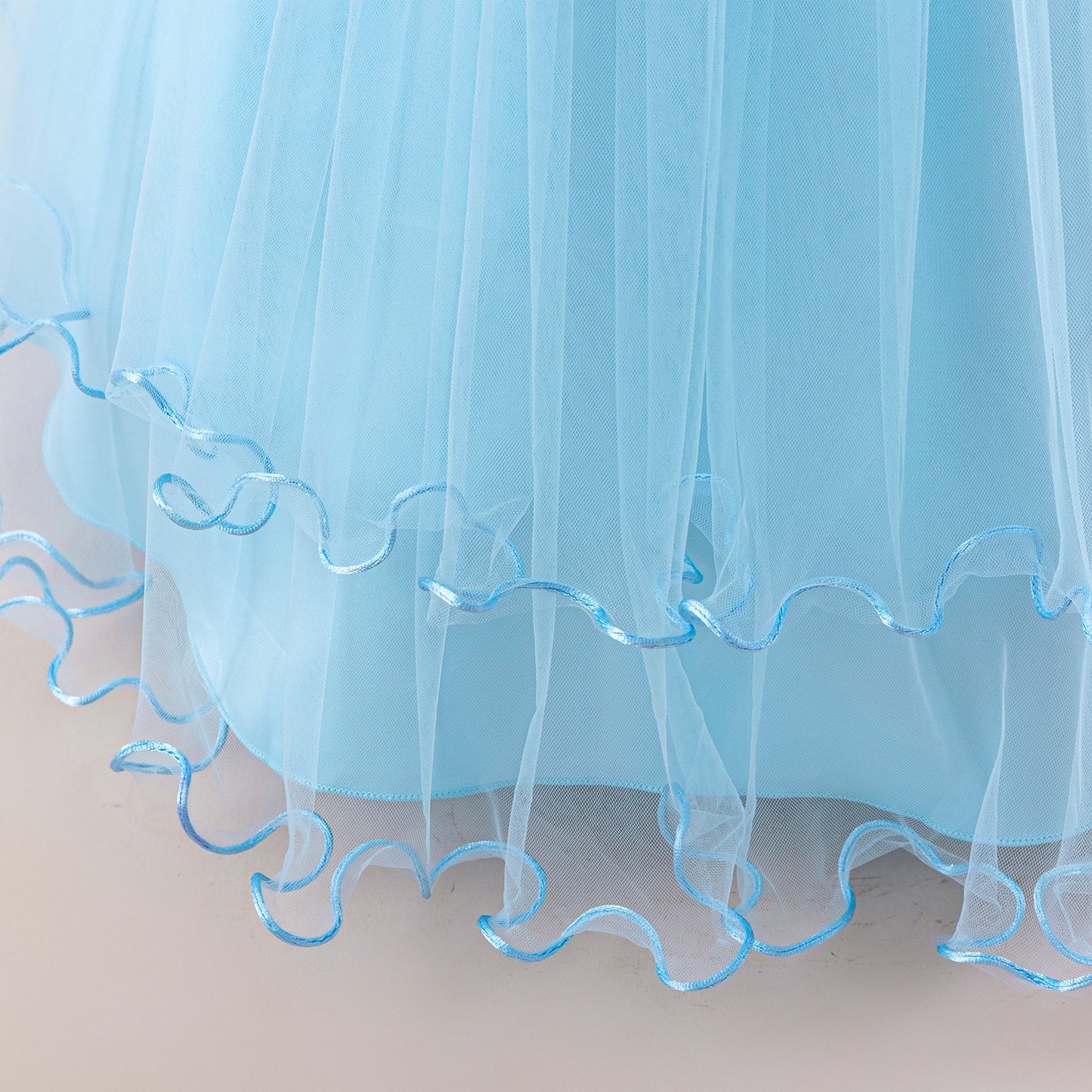Off Shoulder A-line Tulle Princess Dress for Girls | Maxi Flower Girl Gown