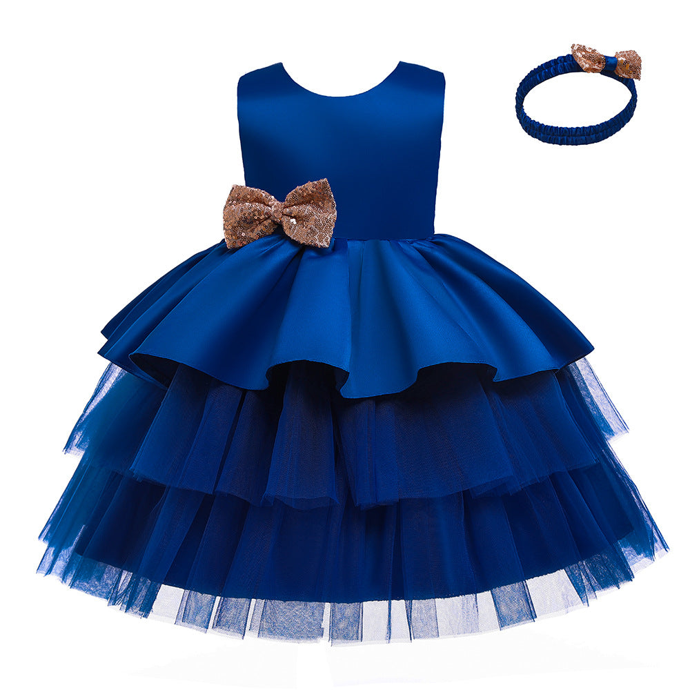 Cute Puffy Ball Gown Dress with Bowknot for Girls | Party & Flower Girl Dress