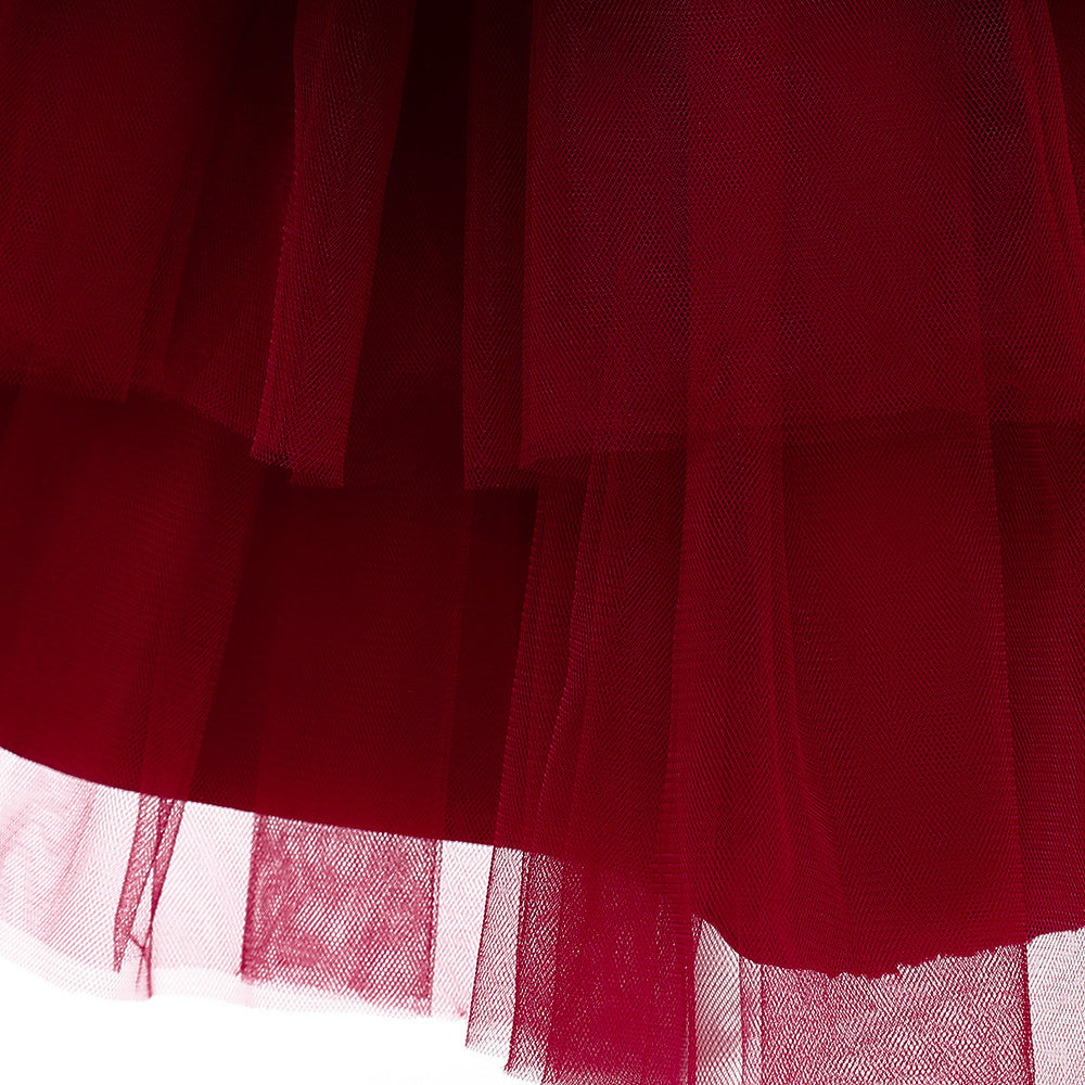 Cute Puffy Ball Gown Dress with Bowknot for Girls | Party & Flower Girl Dress