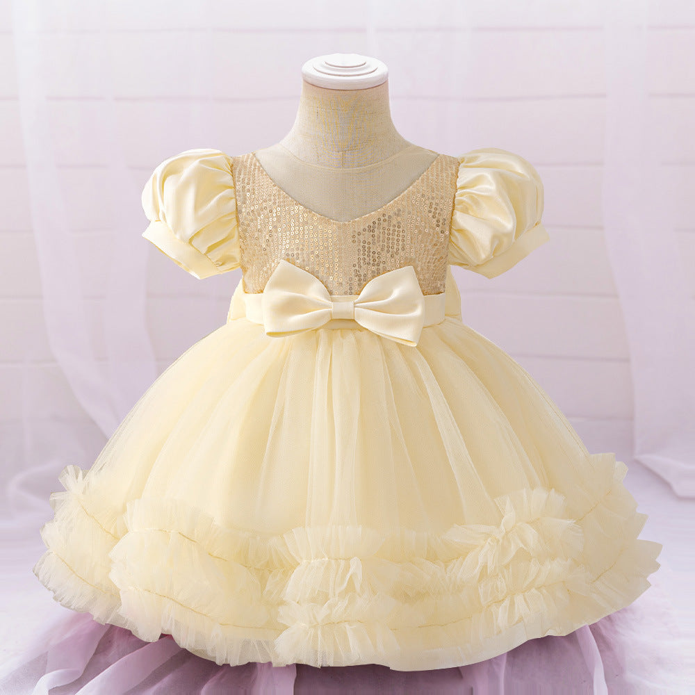 Cute Puffy Ball Gown Dress for Girls - Tea Length Party & Flower Girl Outfit