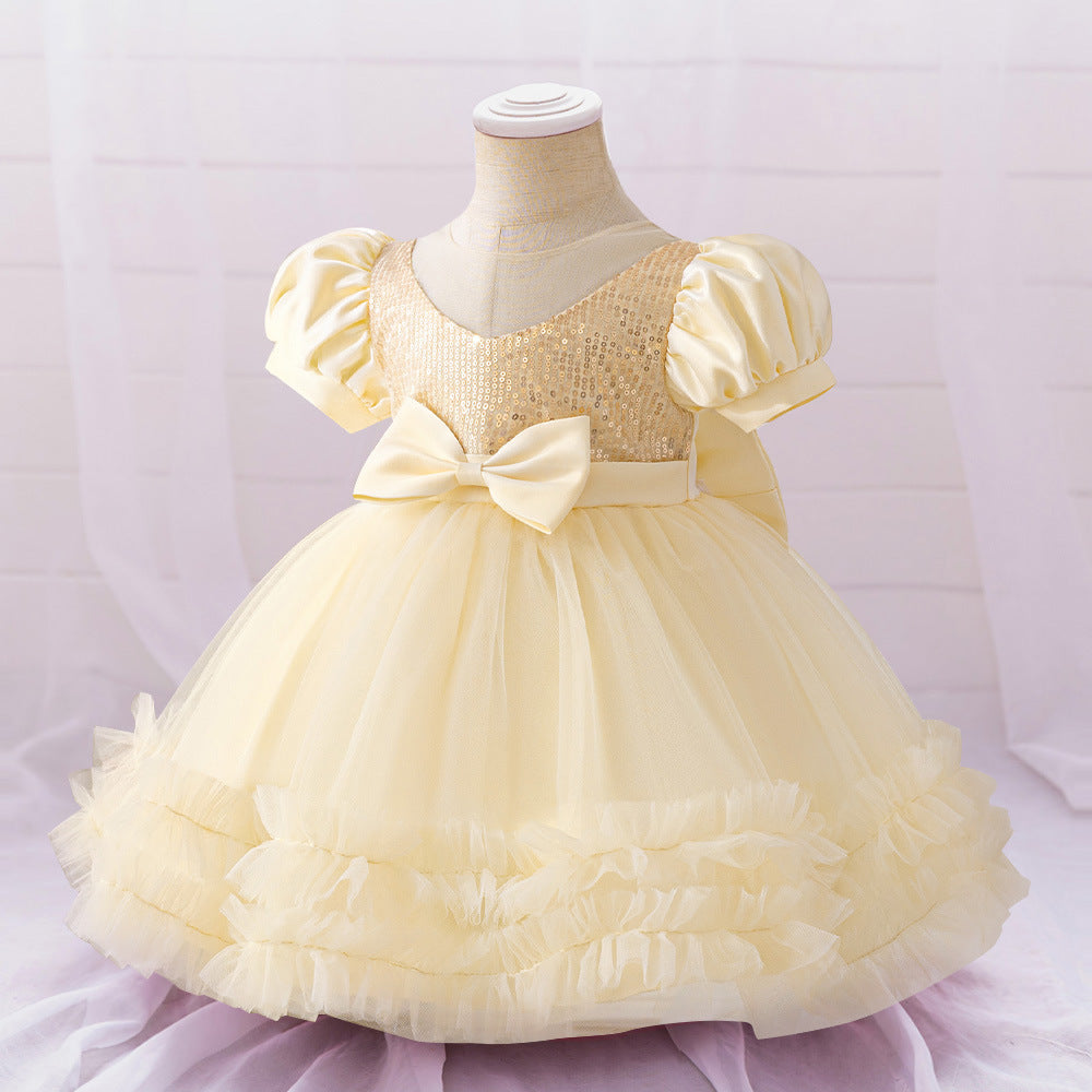 Cute Puffy Ball Gown Dress for Girls - Tea Length Party & Flower Girl Outfit