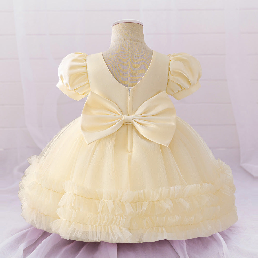 Cute Puffy Ball Gown Dress for Girls - Tea Length Party & Flower Girl Outfit