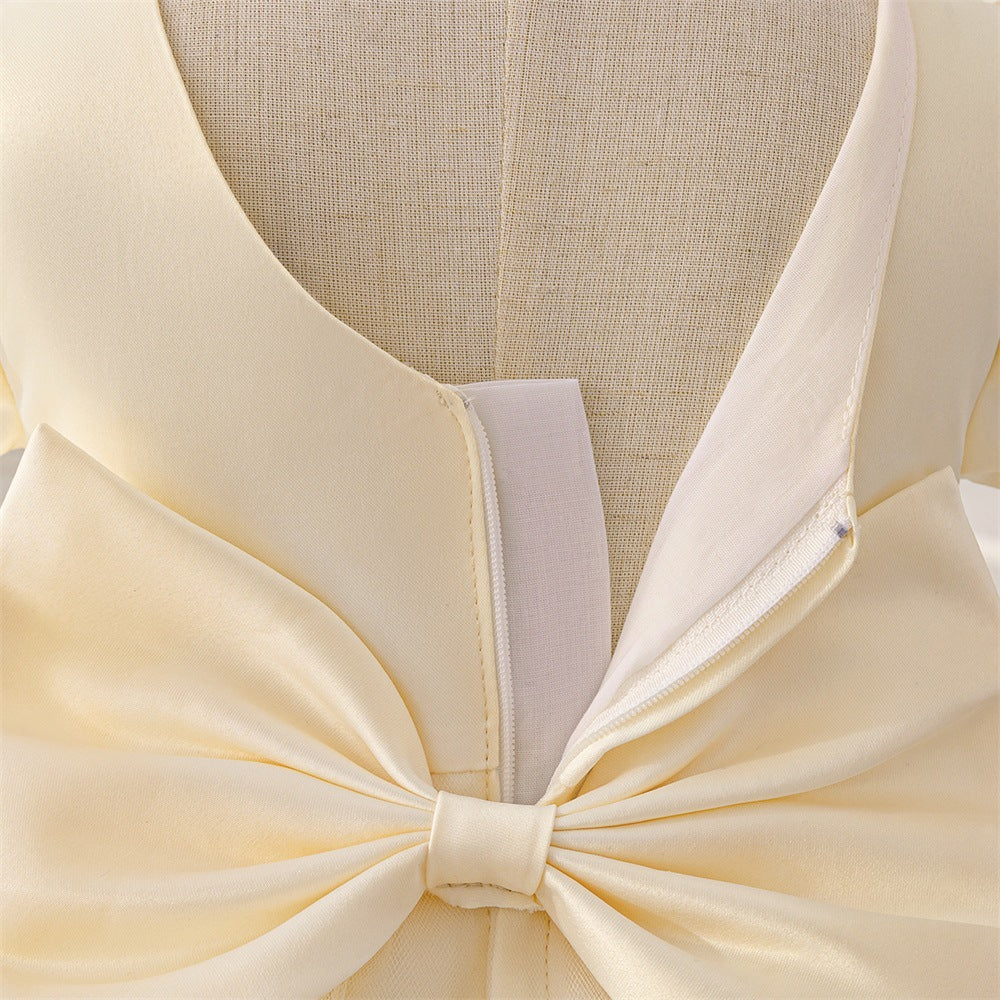 Cute Puffy Ball Gown Dress for Girls - Tea Length Party & Flower Girl Outfit