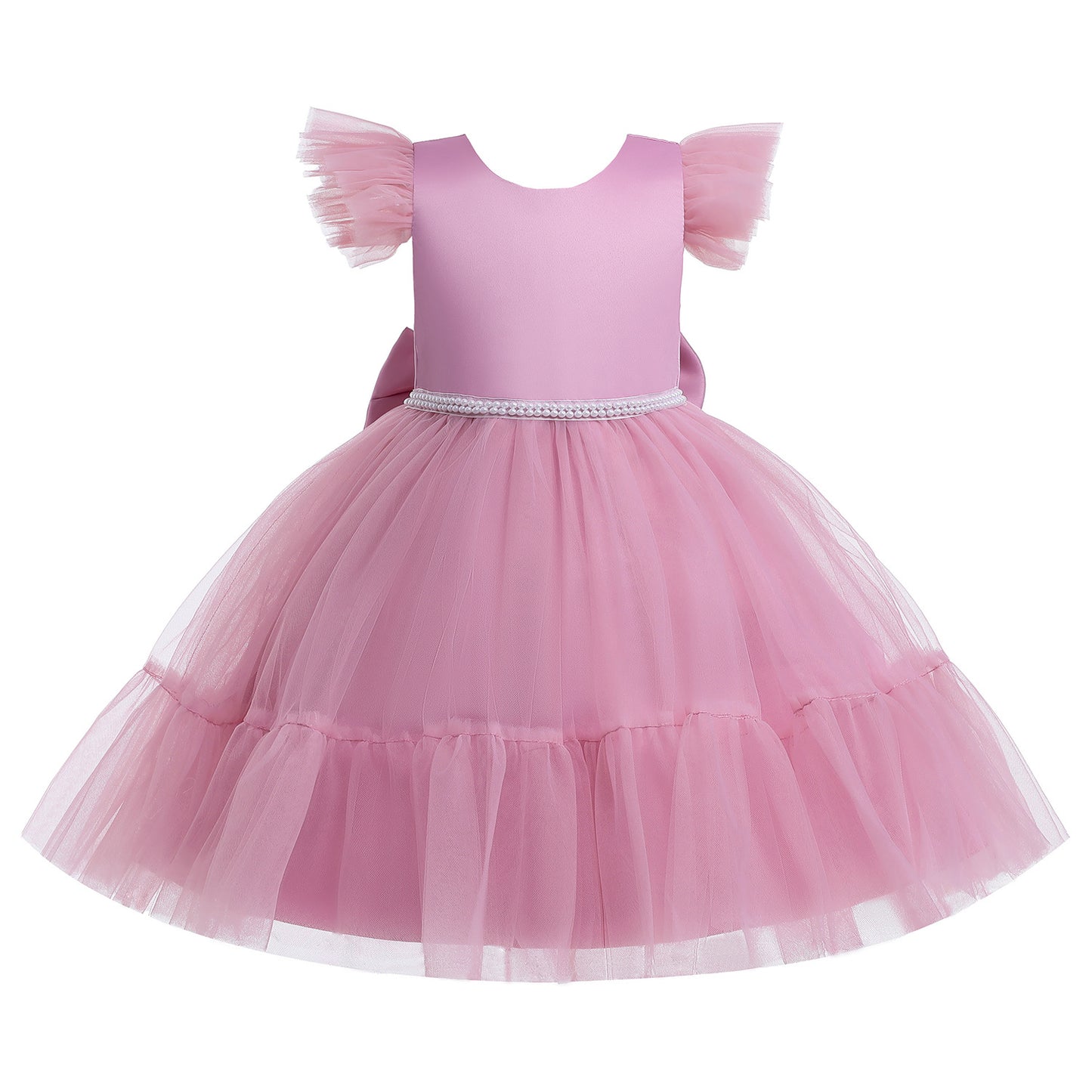 Puffy Ball Gown Princess Dress for Girls Ages 3-10 - Tulle & Satin Party Dress