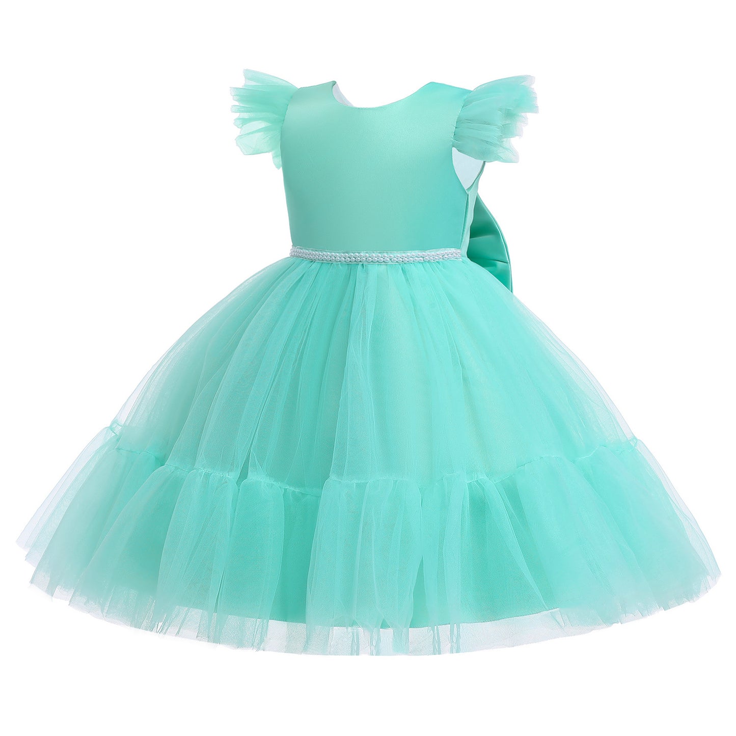 Puffy Ball Gown Princess Dress for Girls Ages 3-10 - Tulle & Satin Party Dress