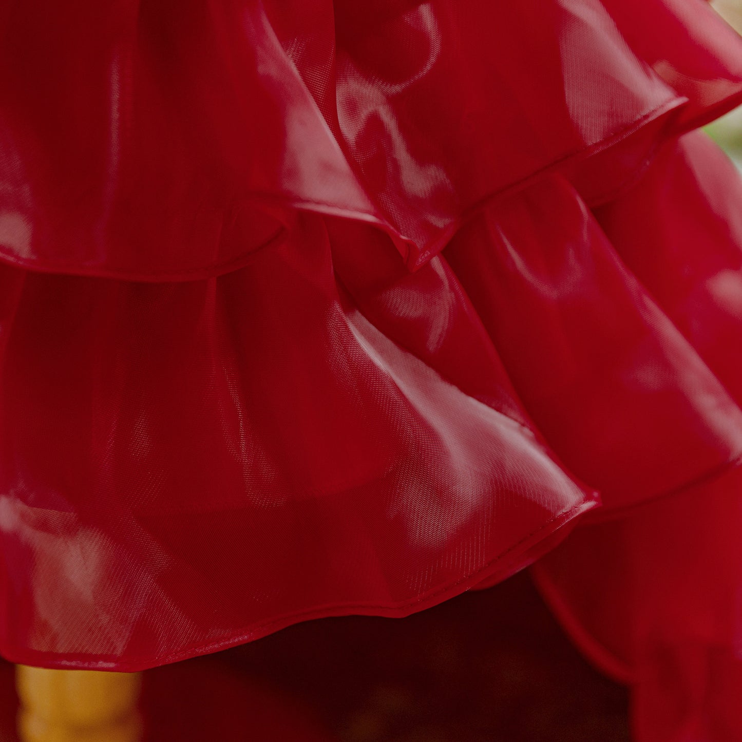 Cute Puffy Ball Gown Flower Girl Dress for Toddlers | Tiered High-Low Princess Birthday Party Skirt