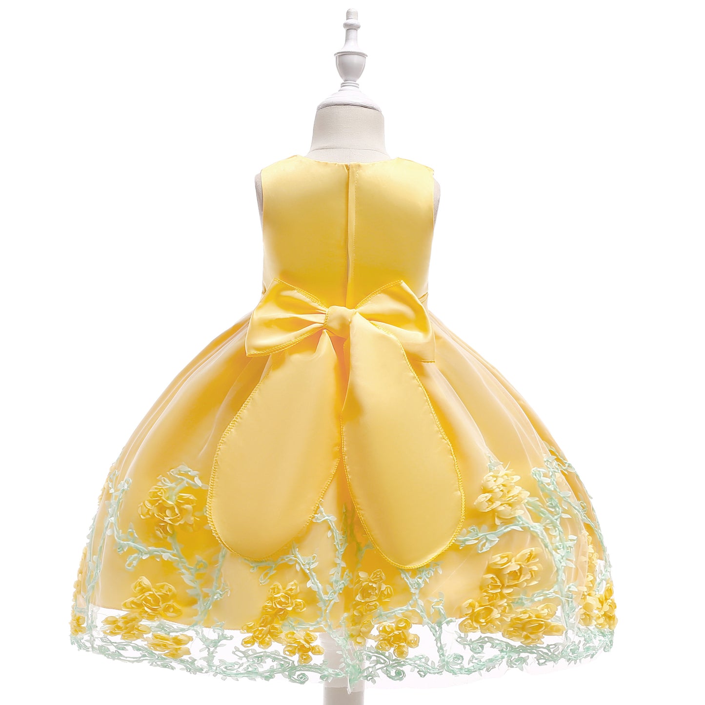 Puffy Princess Tulle Dress for Girls - Tea Length Ball Gown for Parties & Weddings