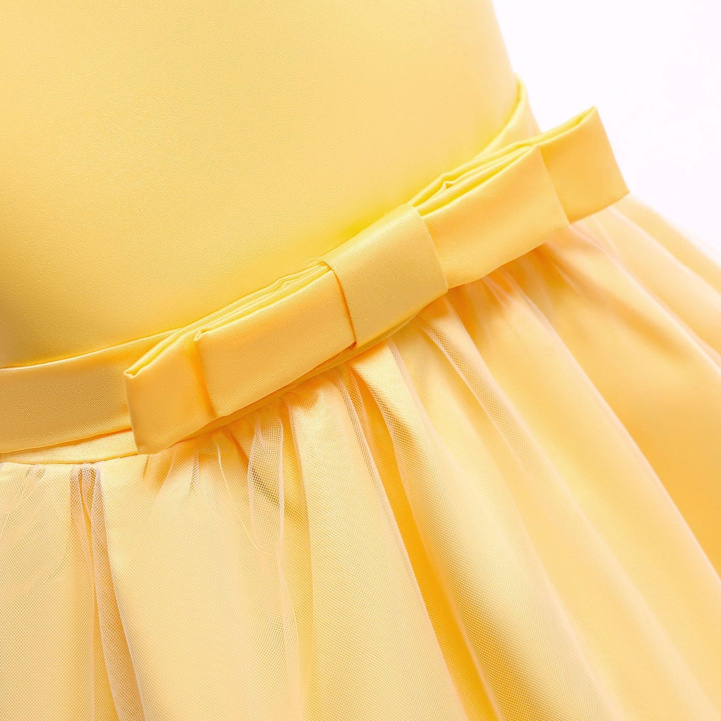 Puffy Princess Tulle Dress for Girls - Tea Length Ball Gown for Parties & Weddings