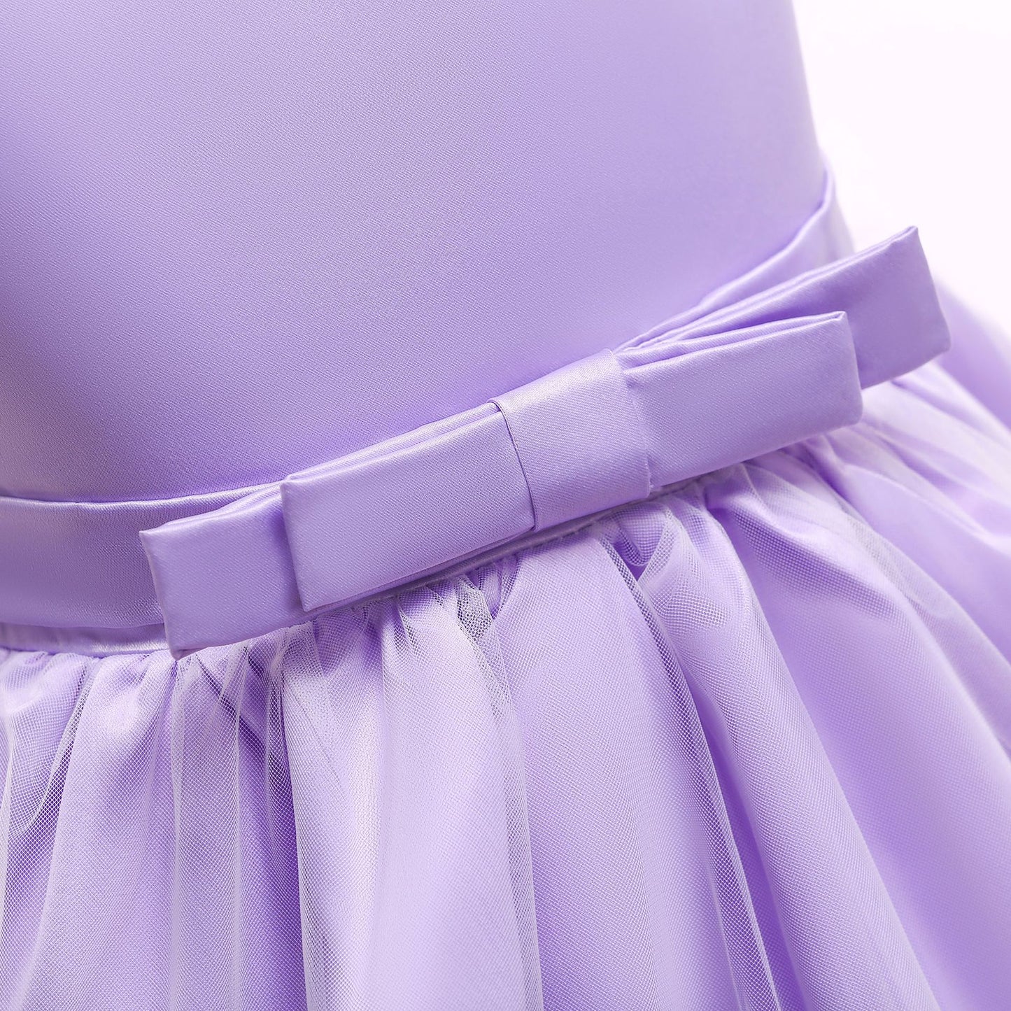 Puffy Princess Tulle Dress for Girls - Tea Length Ball Gown for Parties & Weddings