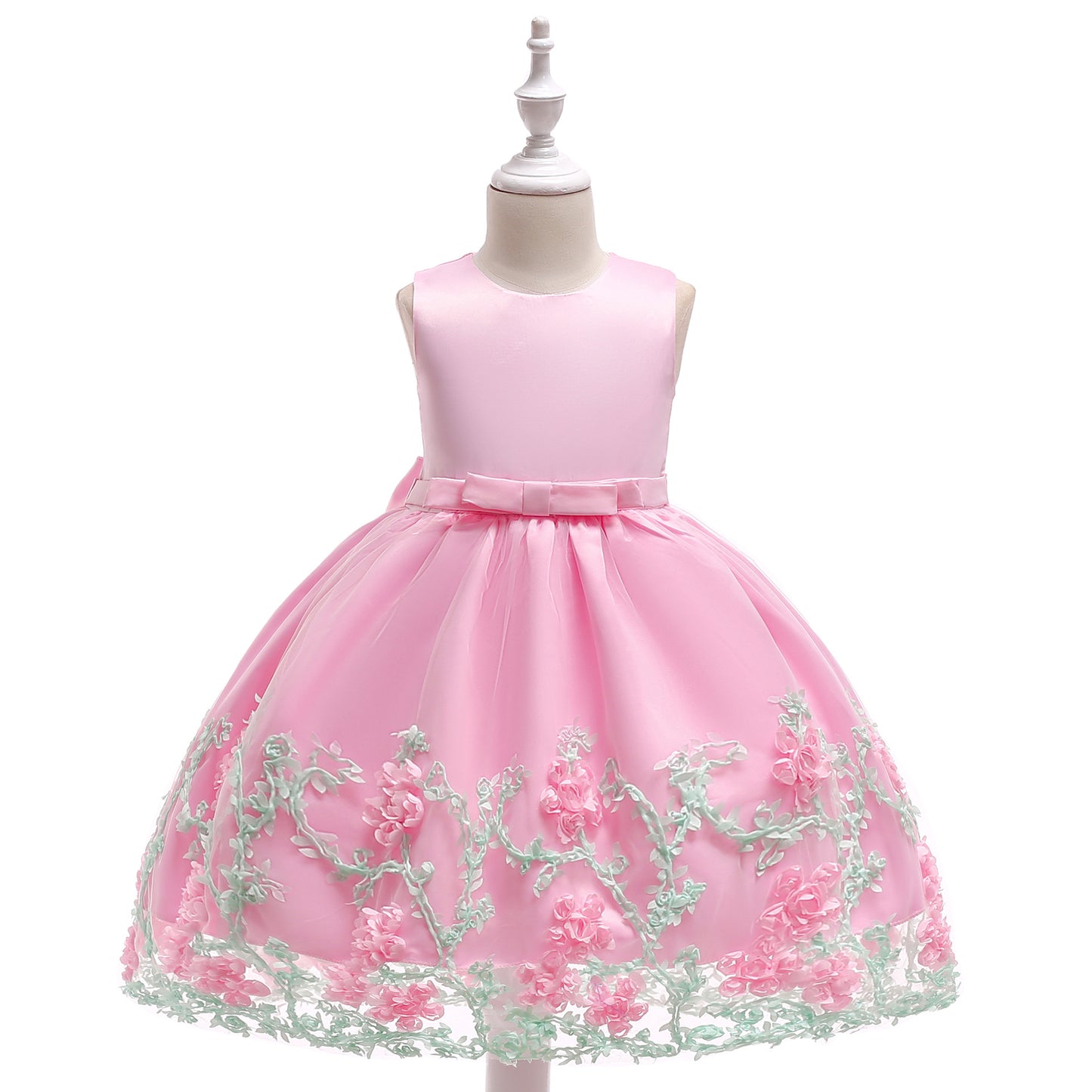 Puffy Princess Tulle Dress for Girls - Tea Length Ball Gown for Parties & Weddings