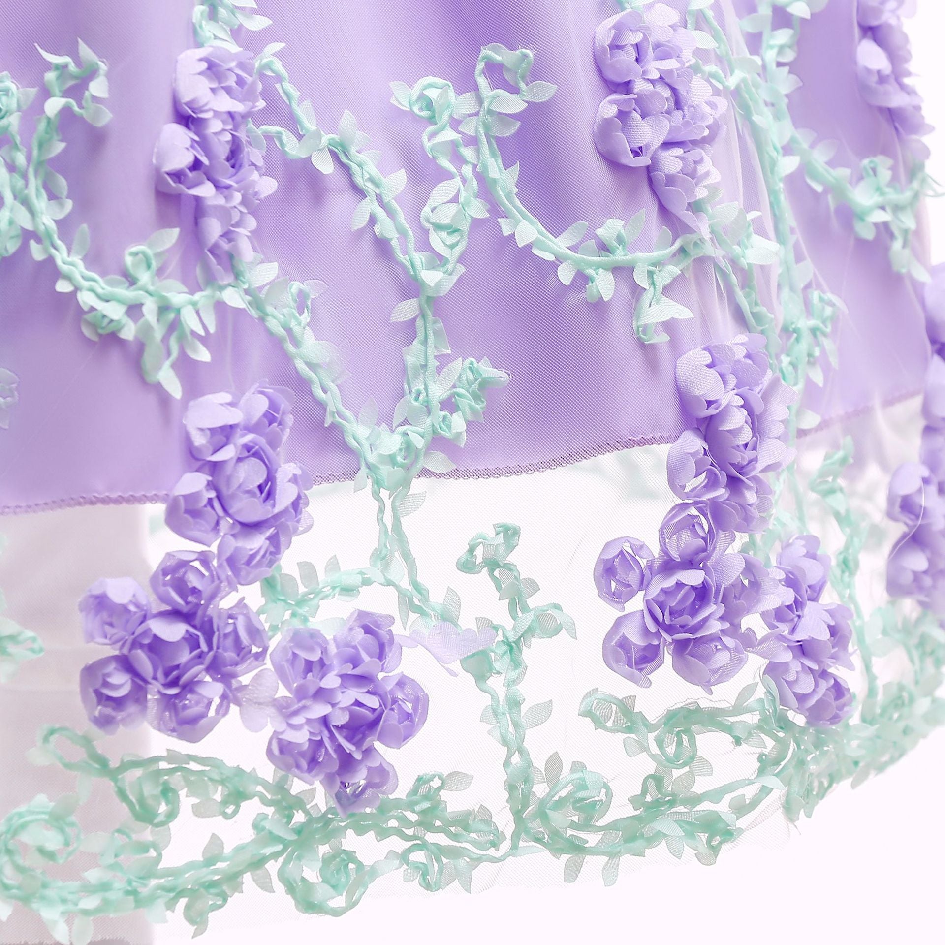 Frocklet Puffy Princess Tulle Dress for Girls - Tea Length Ball Gown for Parties & Weddings 20