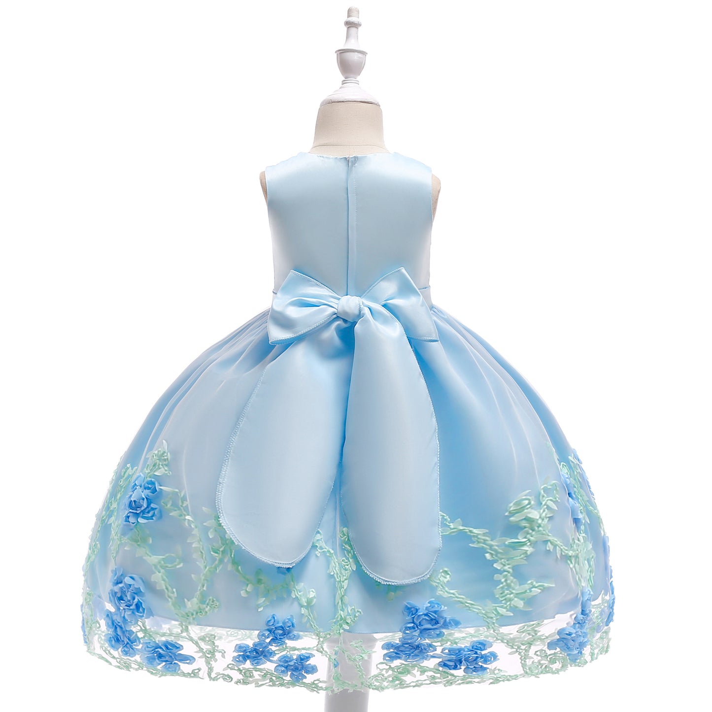 Puffy Princess Tulle Dress for Girls - Tea Length Ball Gown for Parties & Weddings