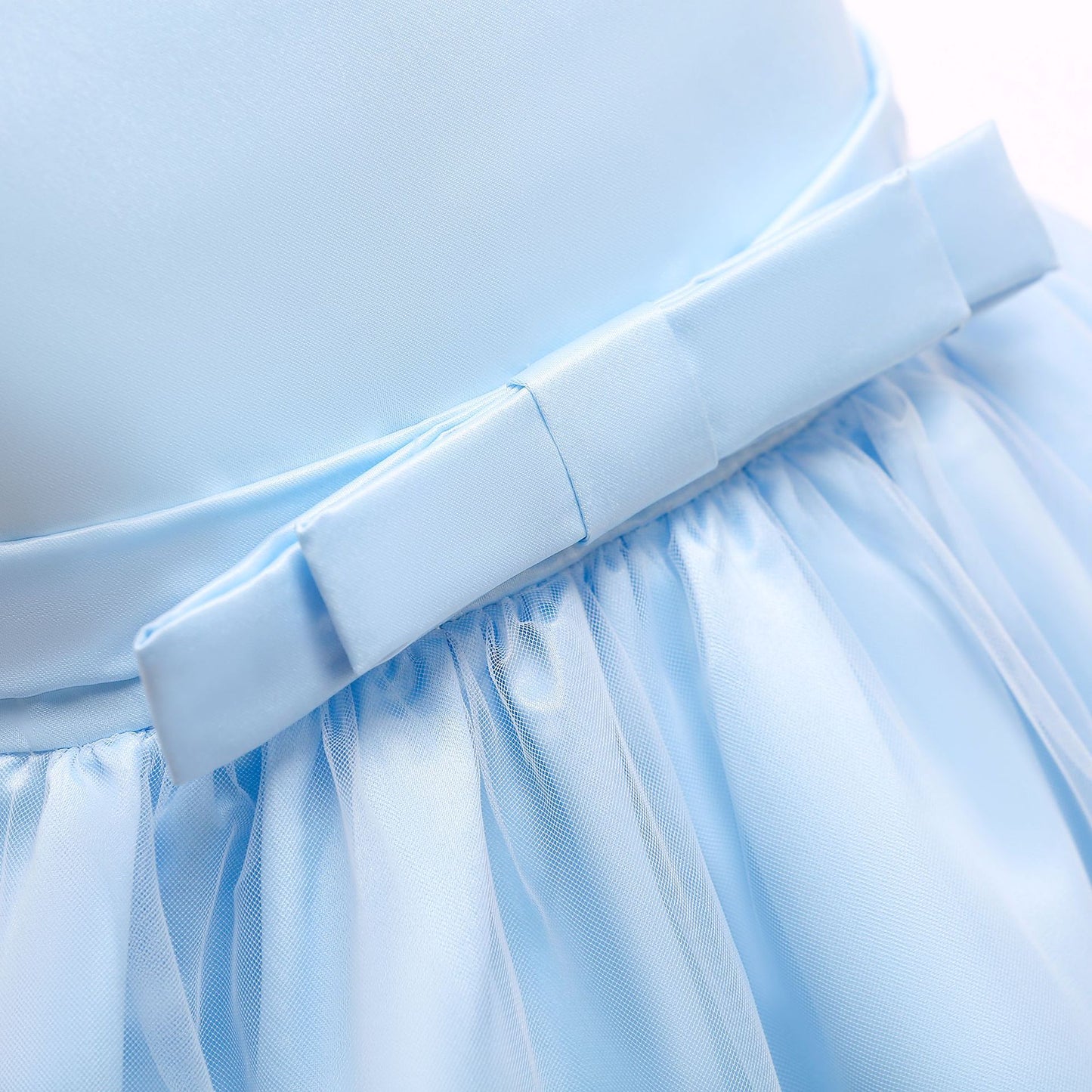 Puffy Princess Tulle Dress for Girls - Tea Length Ball Gown for Parties & Weddings
