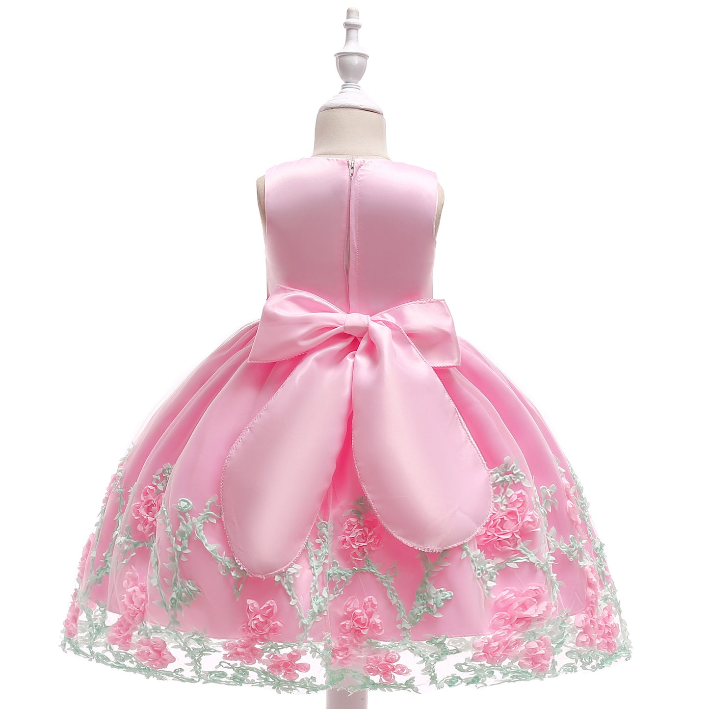 Puffy Princess Tulle Dress for Girls - Tea Length Ball Gown for Parties & Weddings
