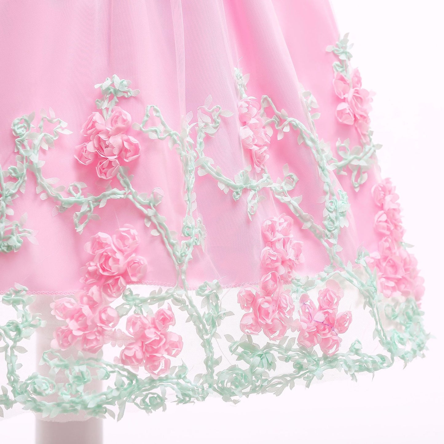 Puffy Princess Tulle Dress for Girls - Tea Length Ball Gown for Parties & Weddings