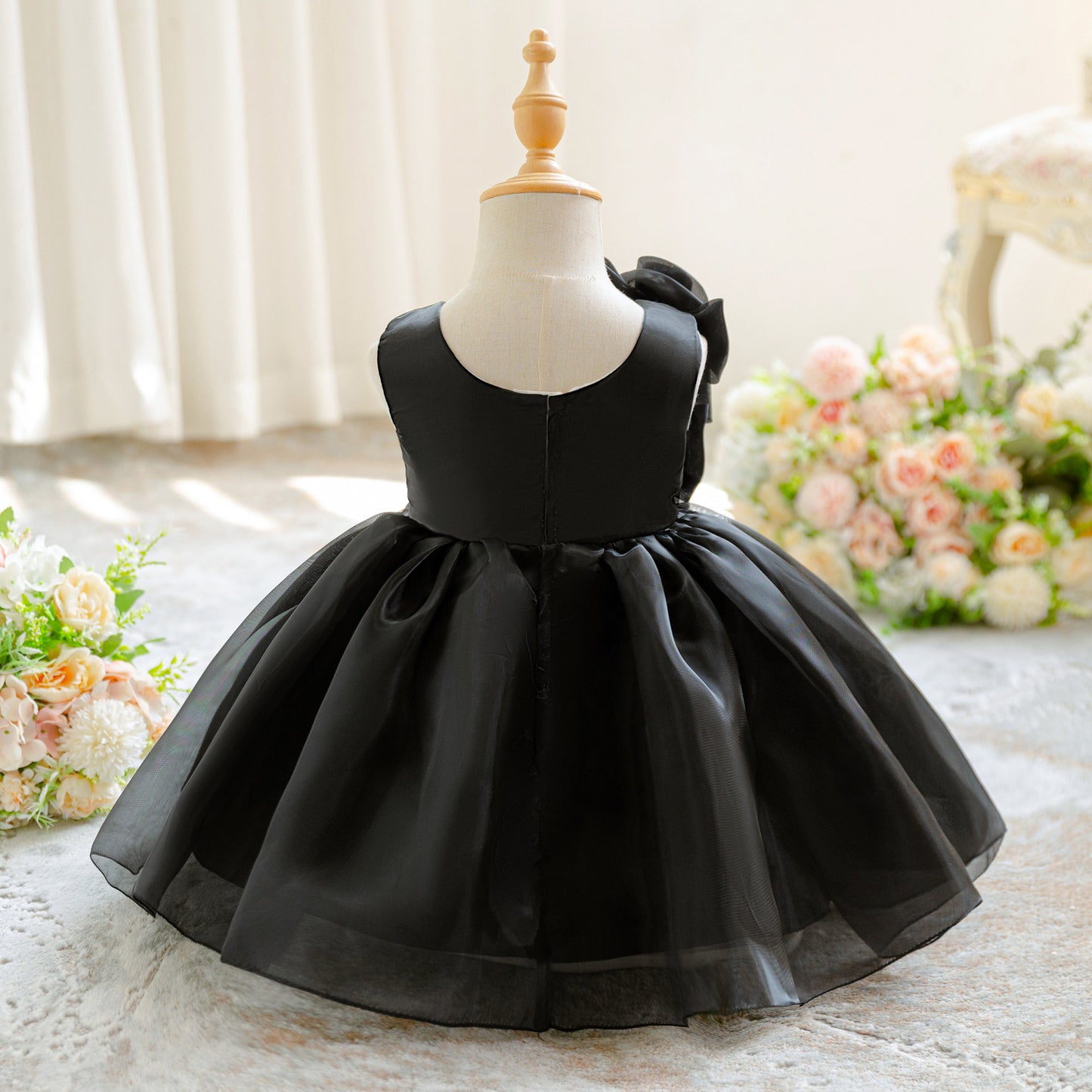Adorable Puffy Tea-Length Princess Dress for Toddlers | Ball Gown Flower Girl Outfit