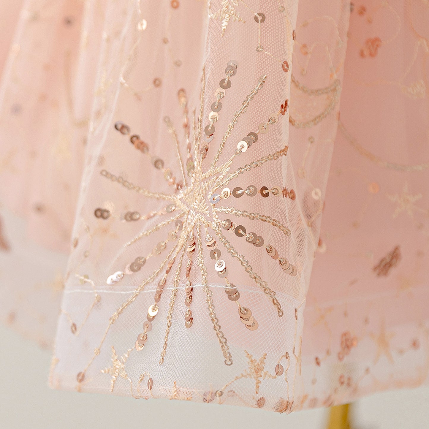 Sequin High-Low Off Shoulder Princess Dress for Girls (Ages 3-10)