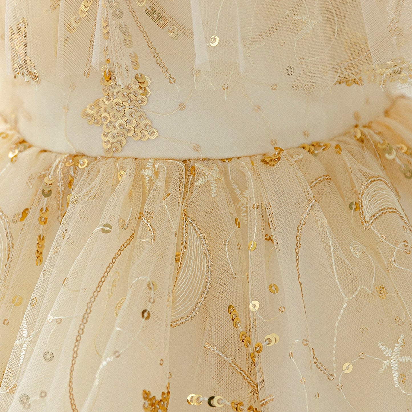 Sequin High-Low Off Shoulder Princess Dress for Girls (Ages 3-10)