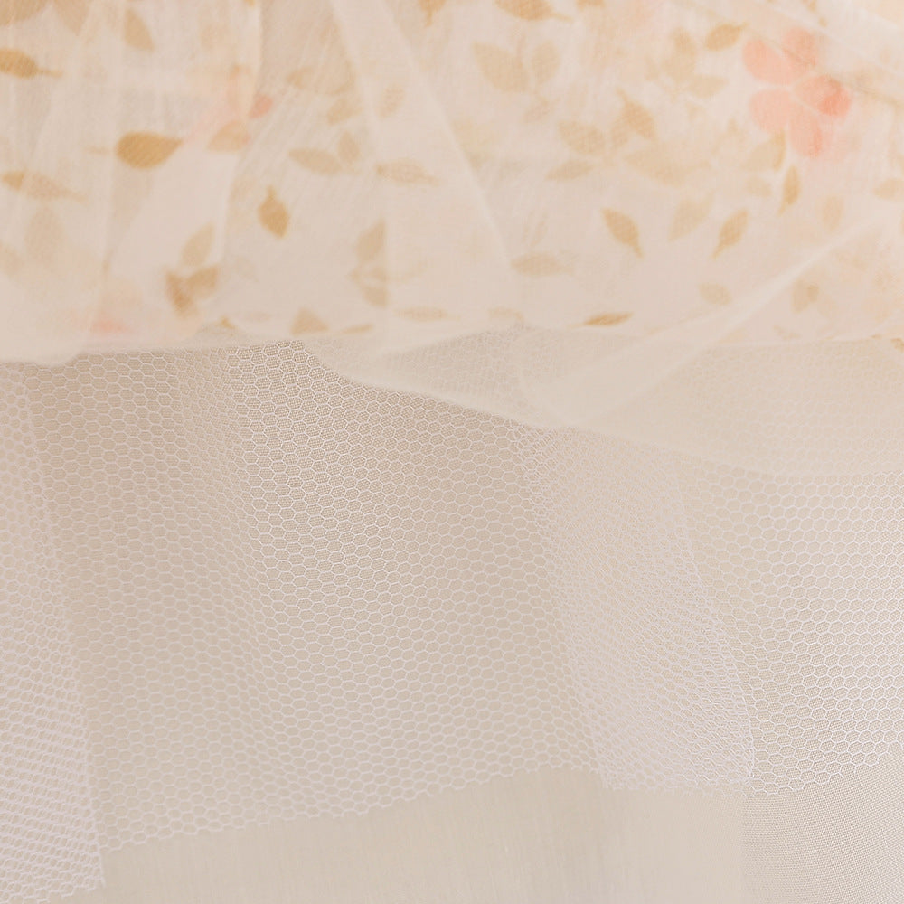 Frocklet Adorable Yellow Floral Tulle Baby Dress for Parties & Holidays (9-24M) 10