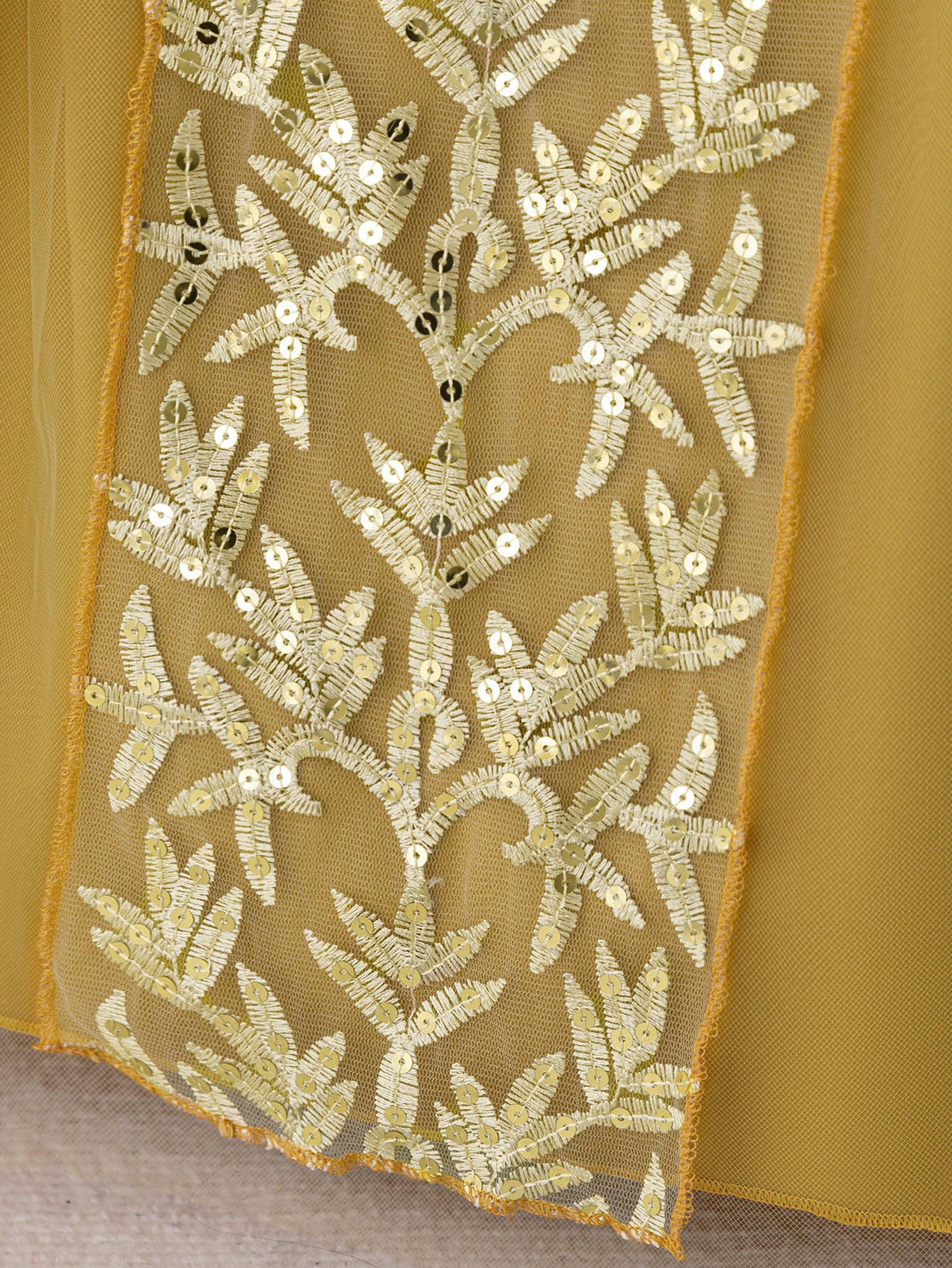 A-Line Elegant Embroidered Maxi Tulle Dress for Girls | Special Occasion Formalwear