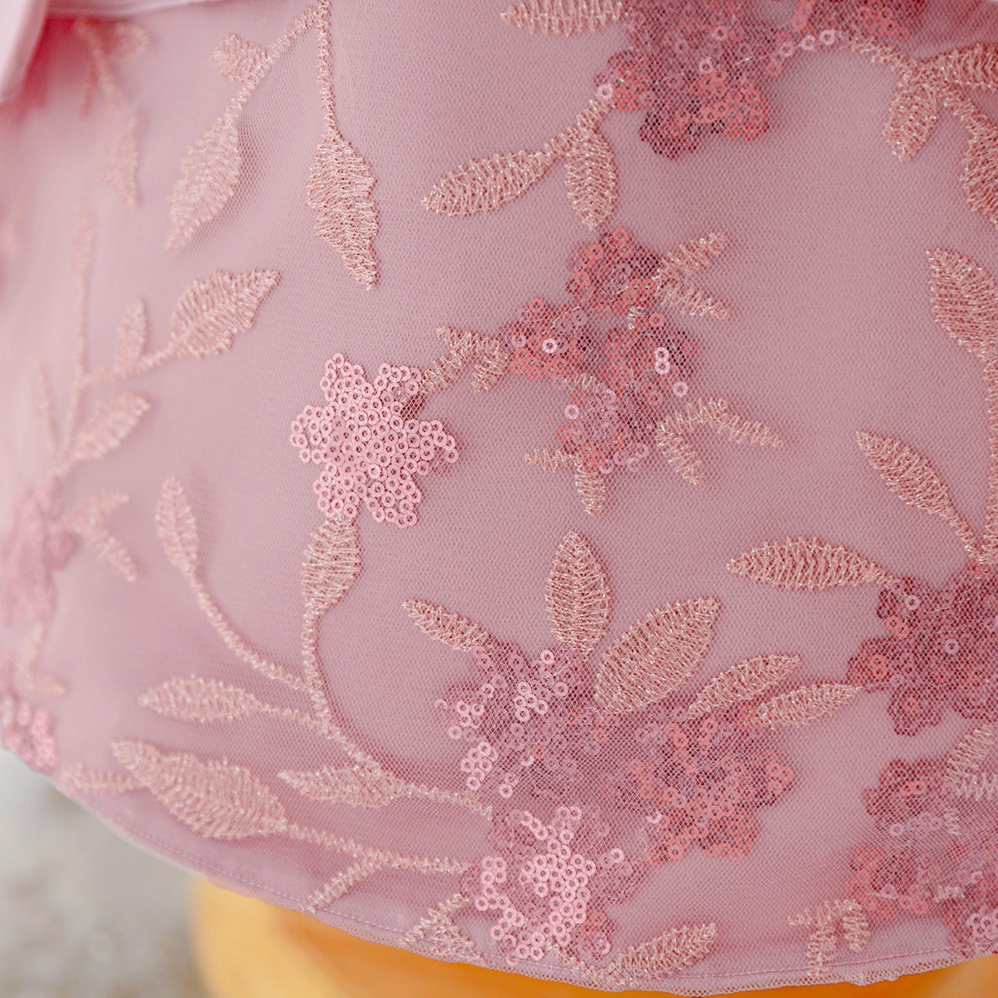 Cute Puffy High-Low Satin Ball Gown for Little Girls – Party & Flower Girl Dress