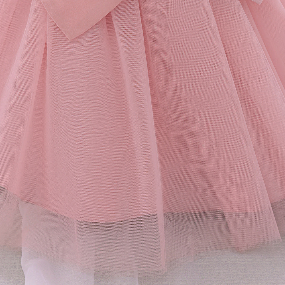 Cute Puffy Embroidered Tulle Ball Gown Dress for Girls (9M-4Y)