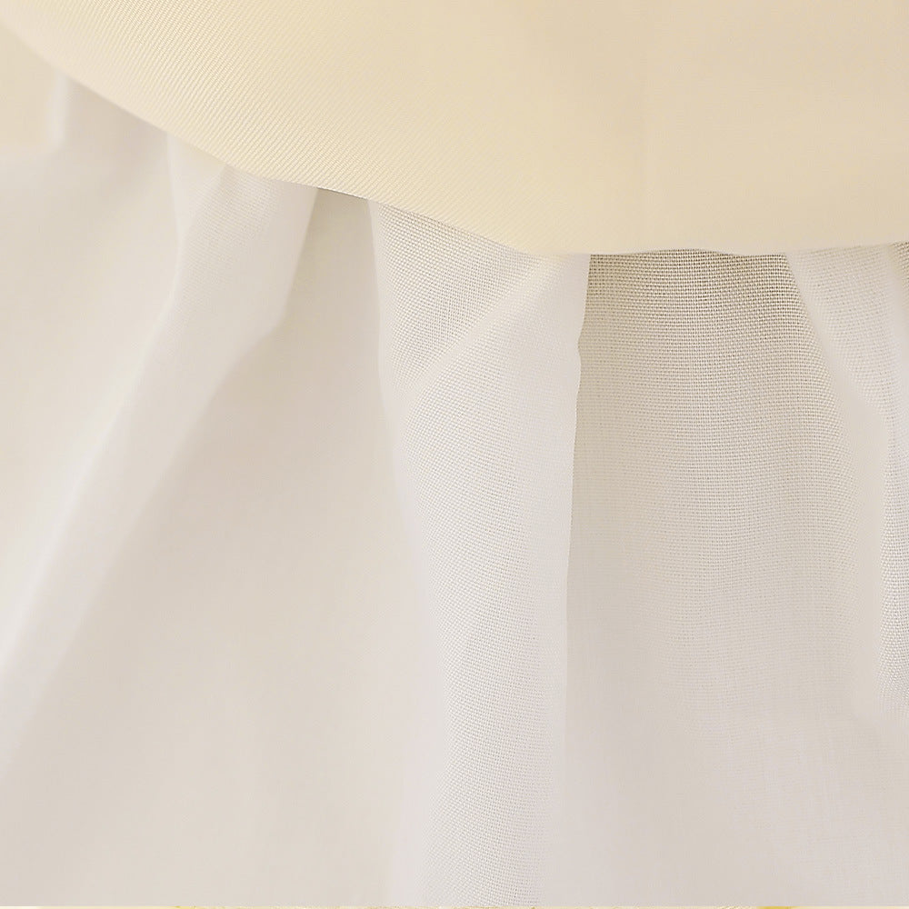 Embroidered Tiered Tulle A-Line Baby Dress for Special Occasions | Cute Baby Girl Party Dress