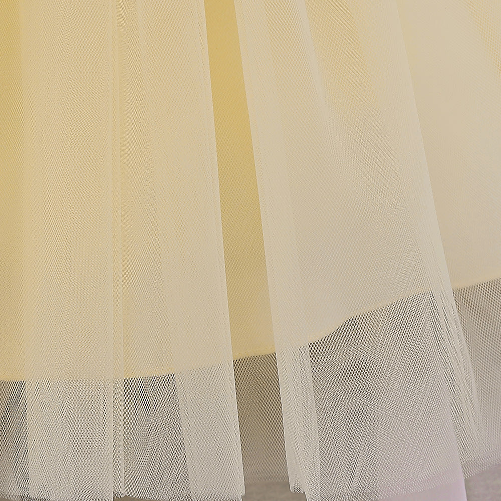 Cute Tulle Embroidered Princess Dress for Baby Girls – Flower Girl & Party Outfit