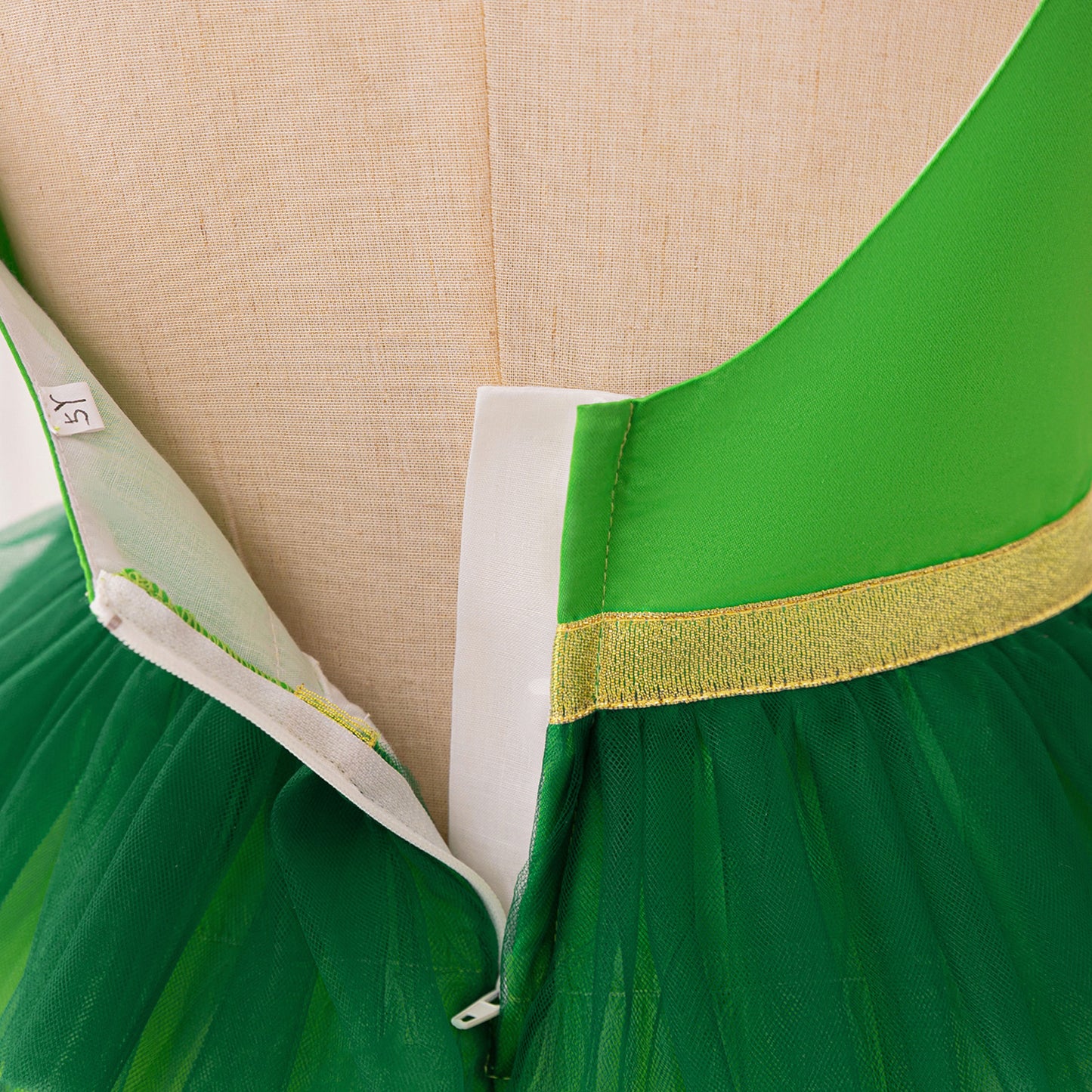 Emerald Green Tiered Tulle Princess Dress for Girls | Party & Wedding Outfit