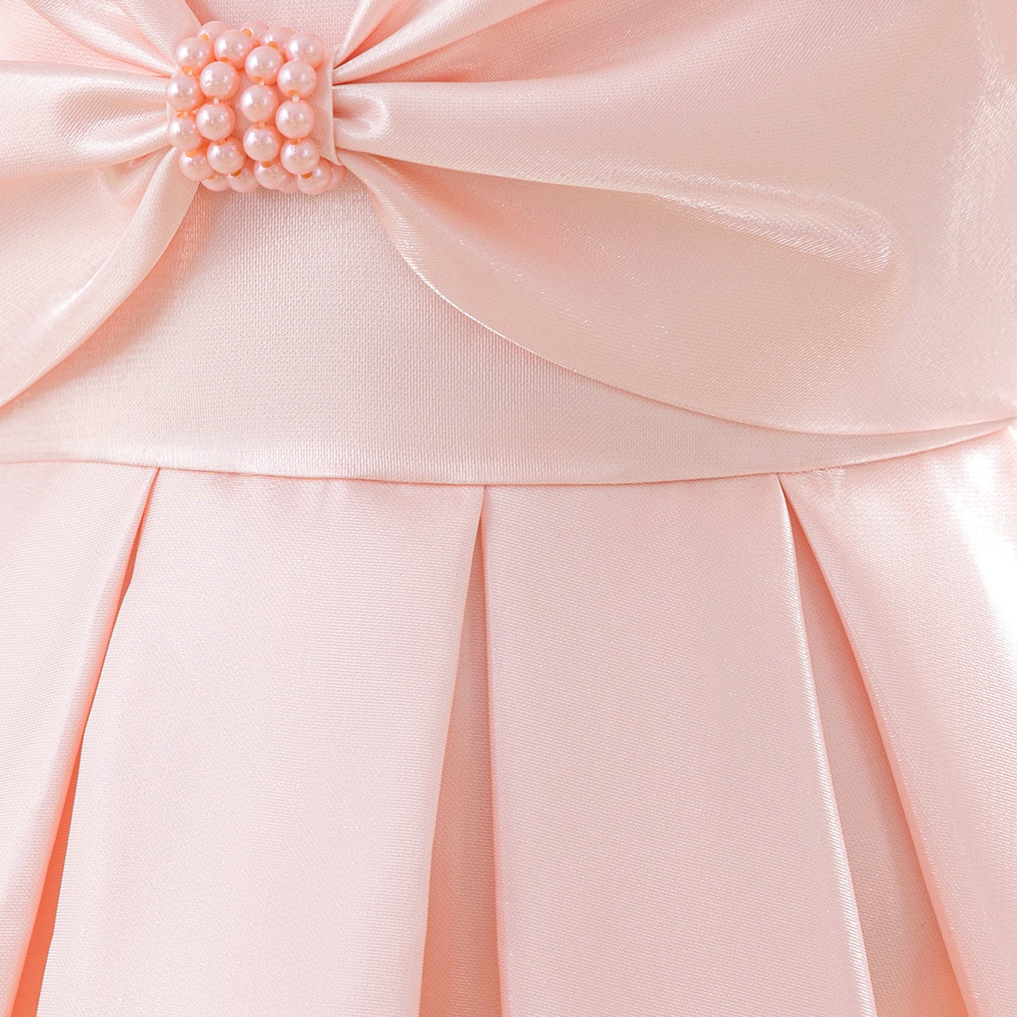 Light Pink Fairy Princess Ball Gown Puffy Sleeve Dress for Girls (Ages 3-10)