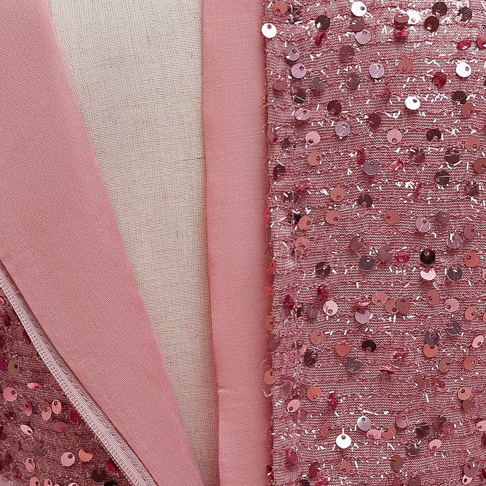 Cute A-Line Sequin Maxi Dress for Girls with Puff Sleeves & Bowknot