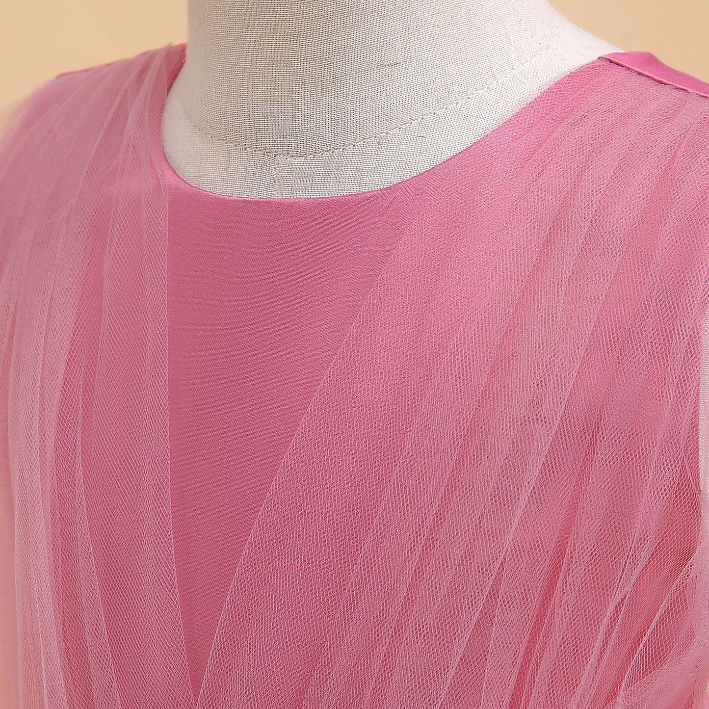 Cute A-Line Tulle Maxi Dress for Girls - Tiered Princess Party Gown