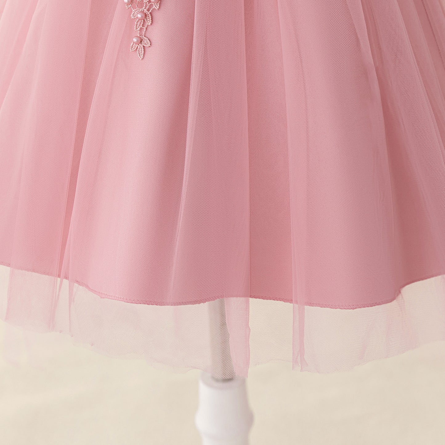 Adorable A-Line Tulle & Lace 3D Flower Girl Dress for Parties & Weddings