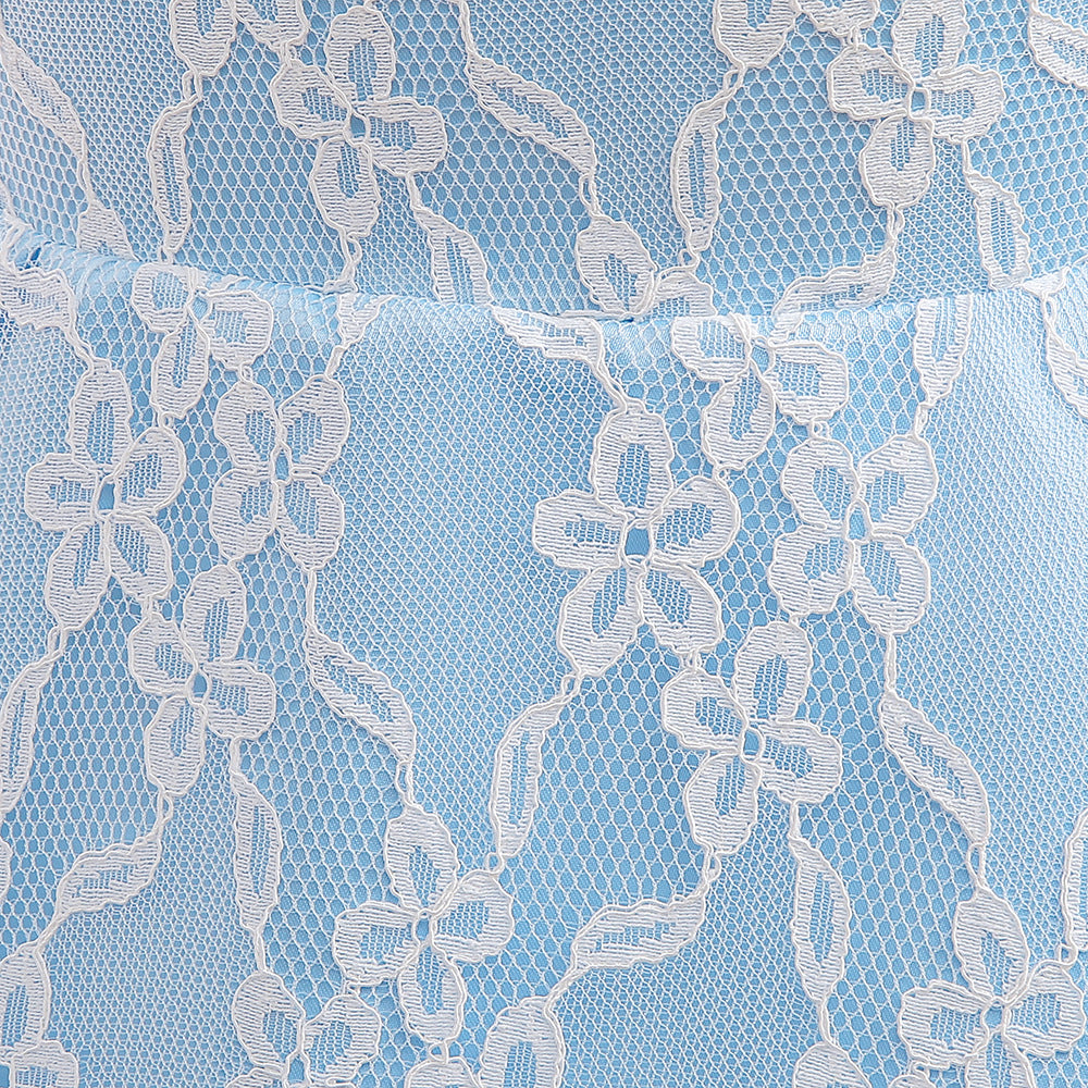 Light Blue Princess A-Line Dress for Girls | Knee Length Fairy Party Dress