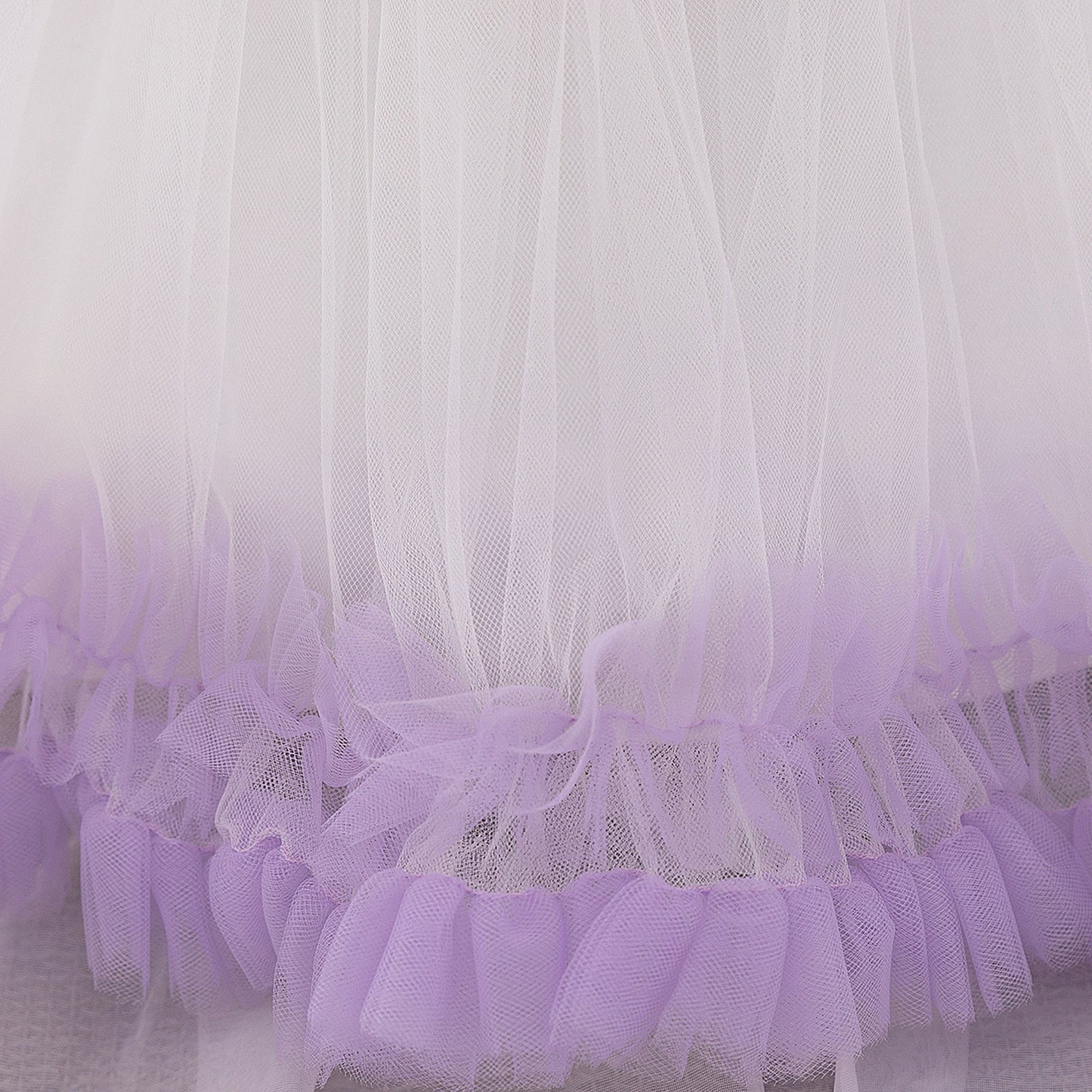 Puffy Ball Gown Dress for Girls with Sequins, Flowers & Bowknot | Cute Tea-Length Party Princess Dress