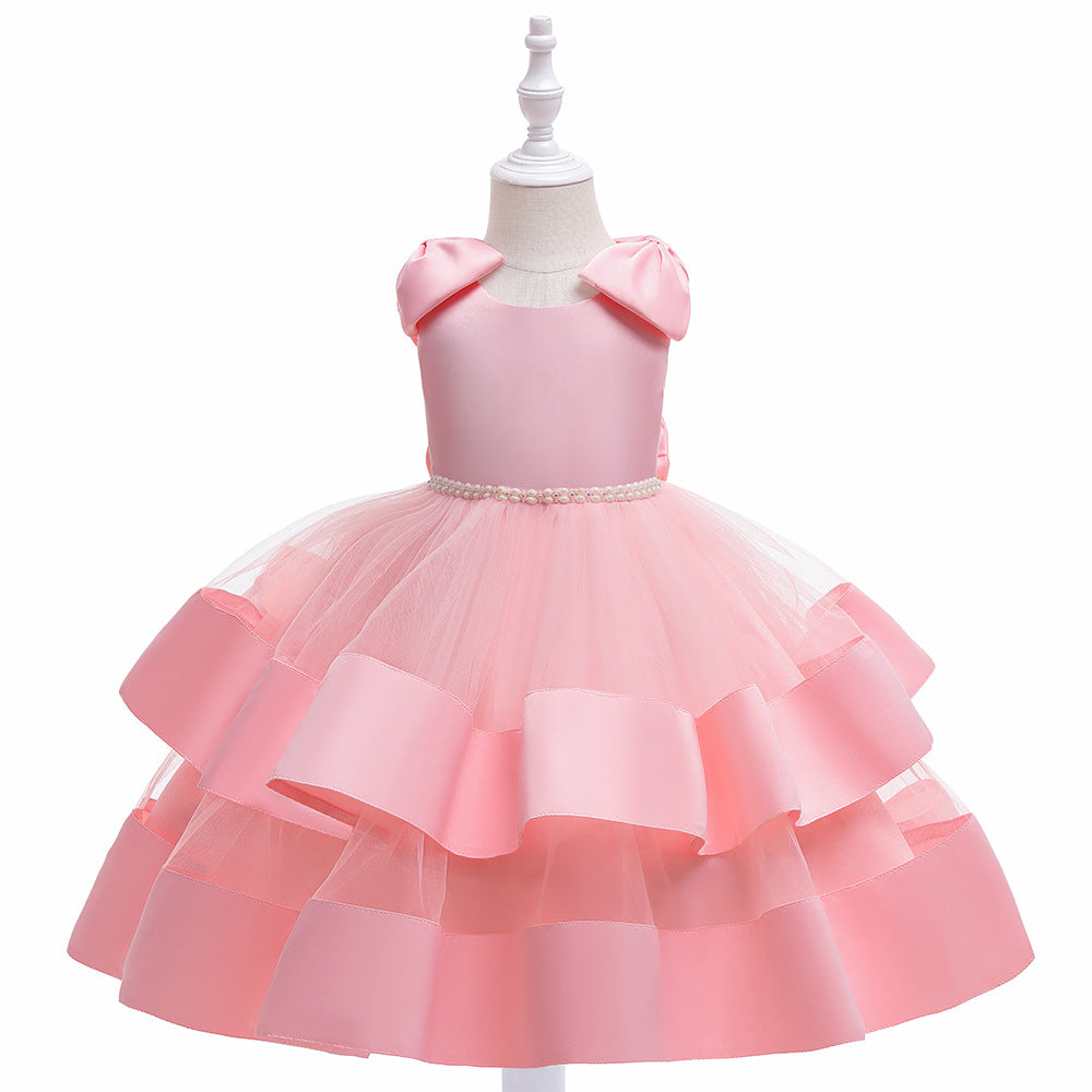 Puffy Princess Tulle Ball Gown Dress for Girls | Party & Flower Girl Outfit
