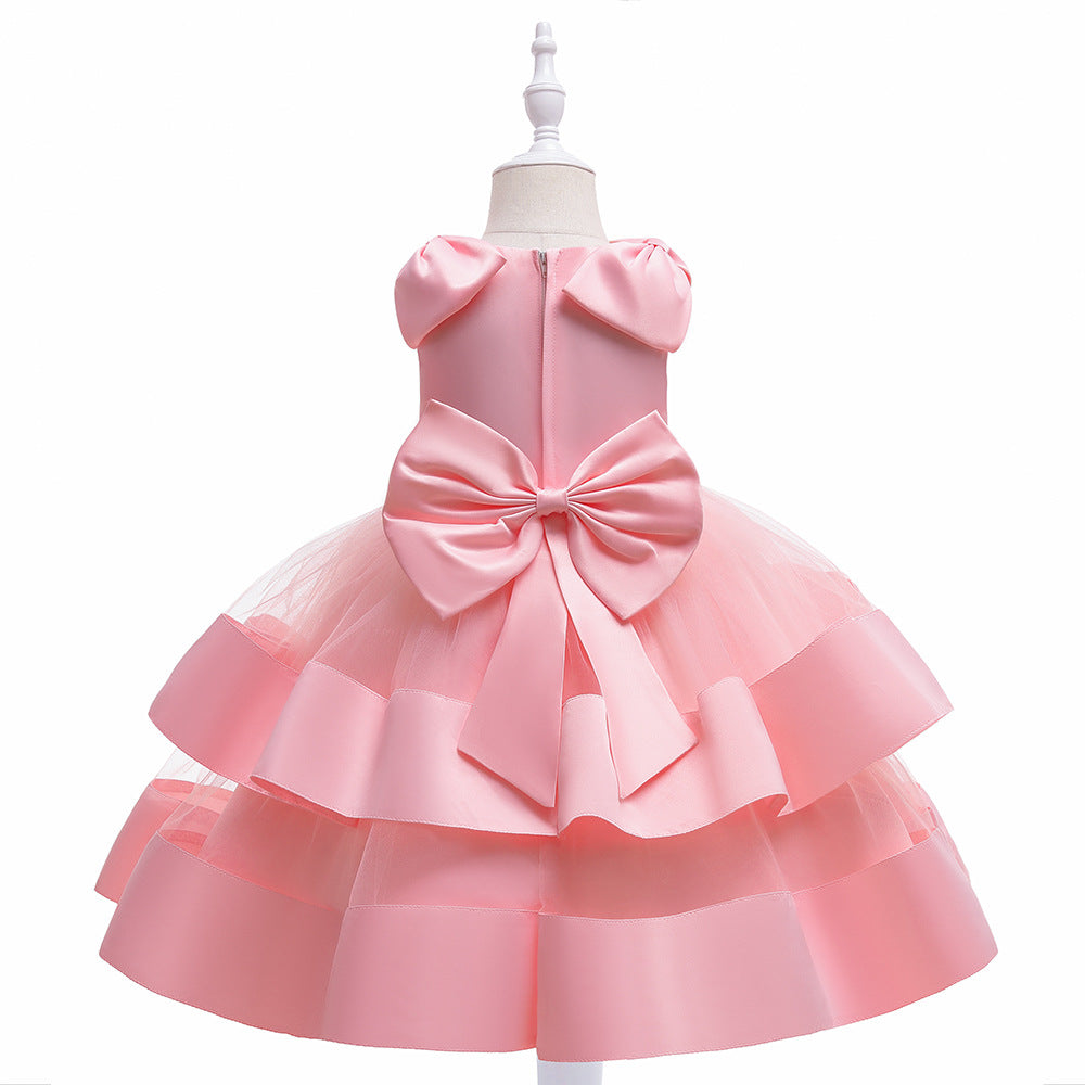 Puffy Princess Tulle Ball Gown Dress for Girls | Party & Flower Girl Outfit