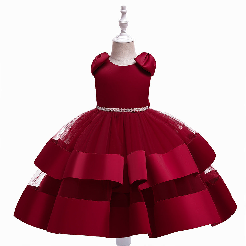 Puffy Princess Tulle Ball Gown Dress for Girls | Party & Flower Girl Outfit