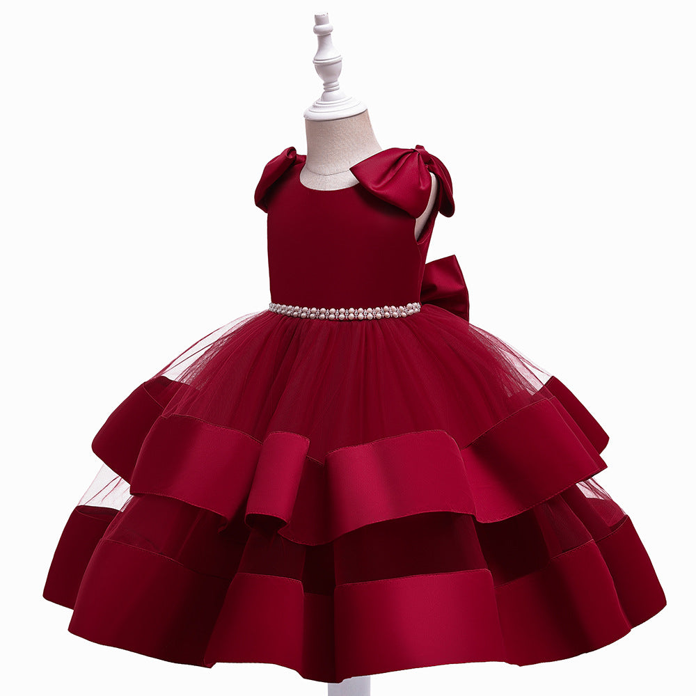 Puffy Princess Tulle Ball Gown Dress for Girls | Party & Flower Girl Outfit