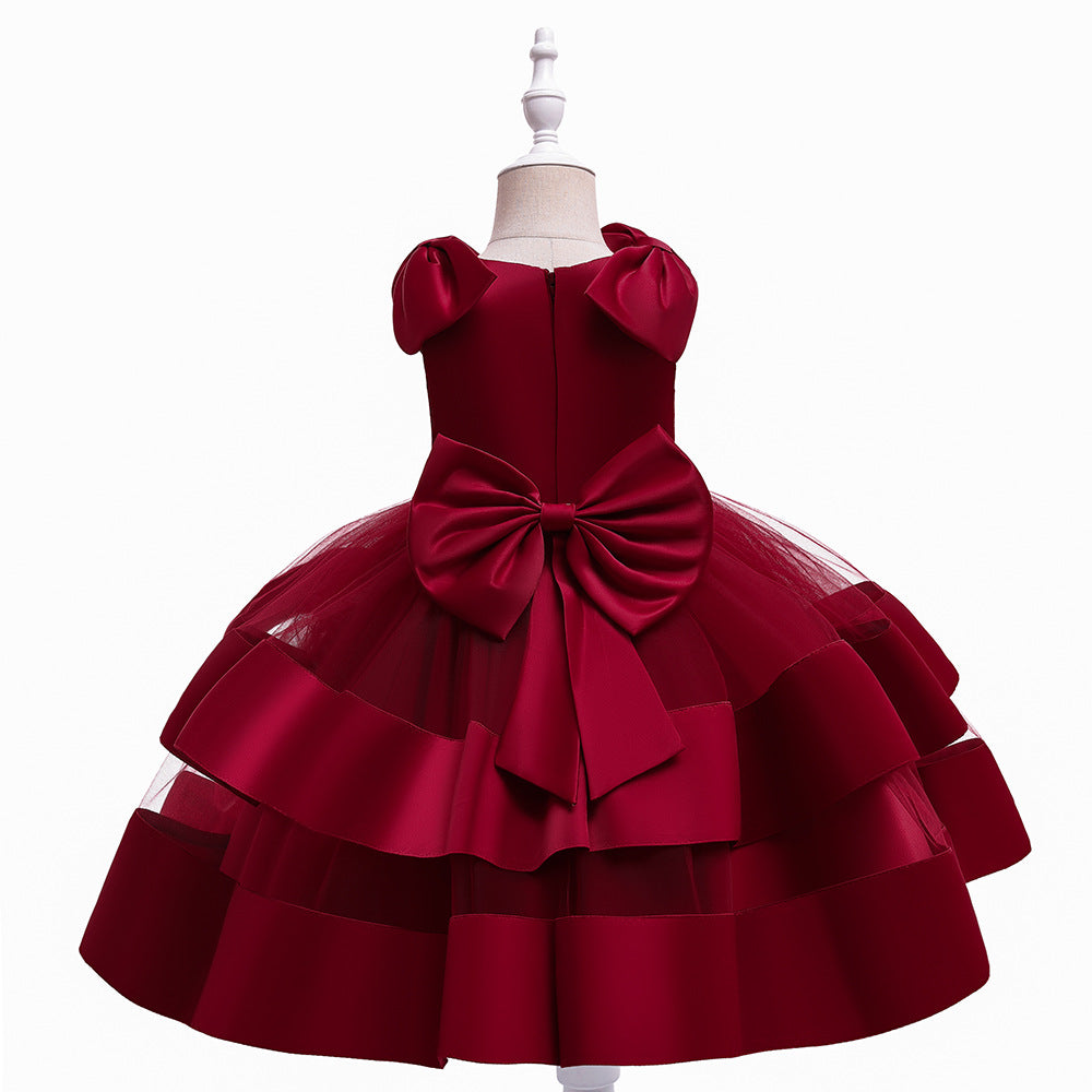 Puffy Princess Tulle Ball Gown Dress for Girls | Party & Flower Girl Outfit